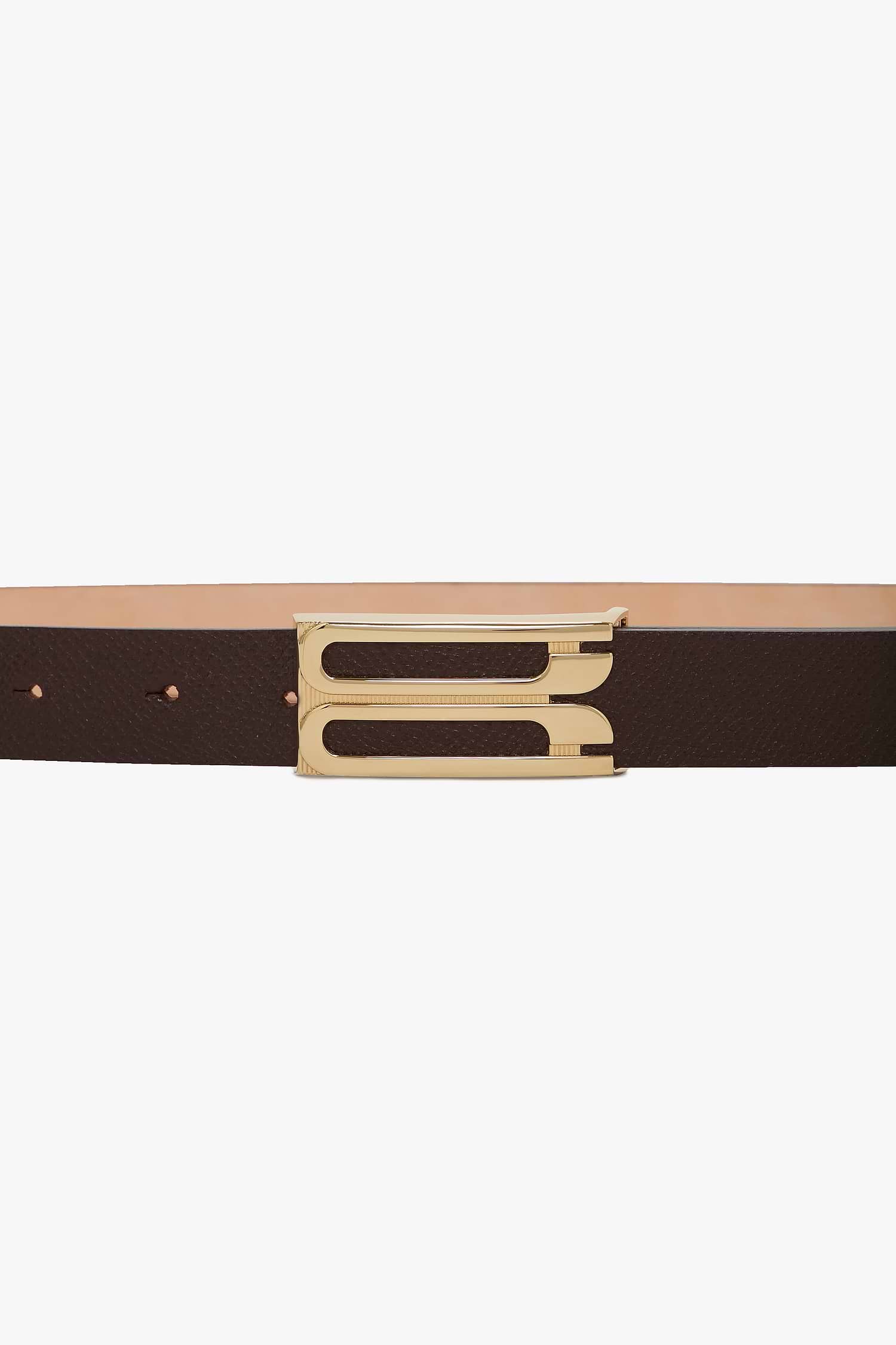 Dorian Frame Belt 25mm Dark Burgundy Grainy Calf Leather