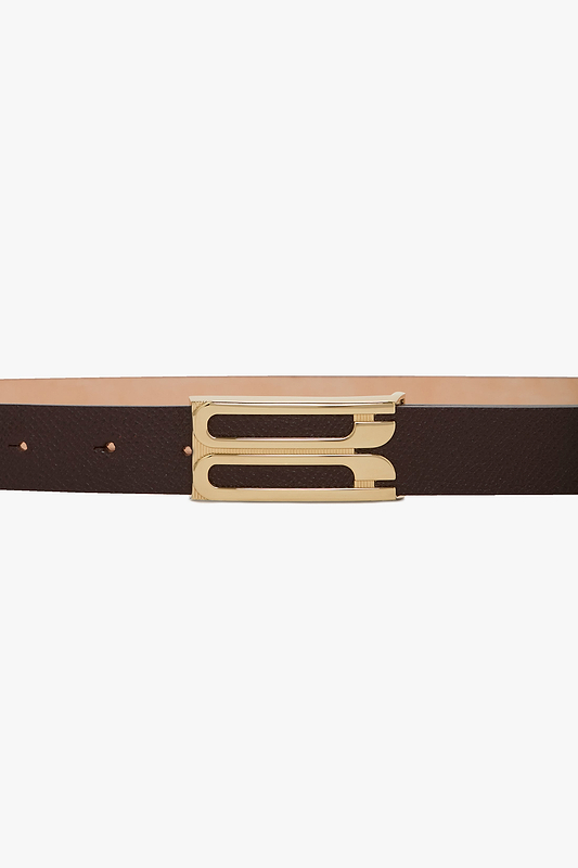 Dorian Frame Belt 25mm Dark Burgundy Grainy Calf Leather