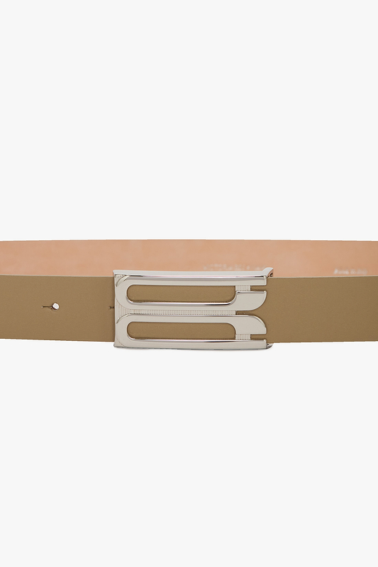 Dorian Frame Belt 25mm Safari Shiny Calf Leather