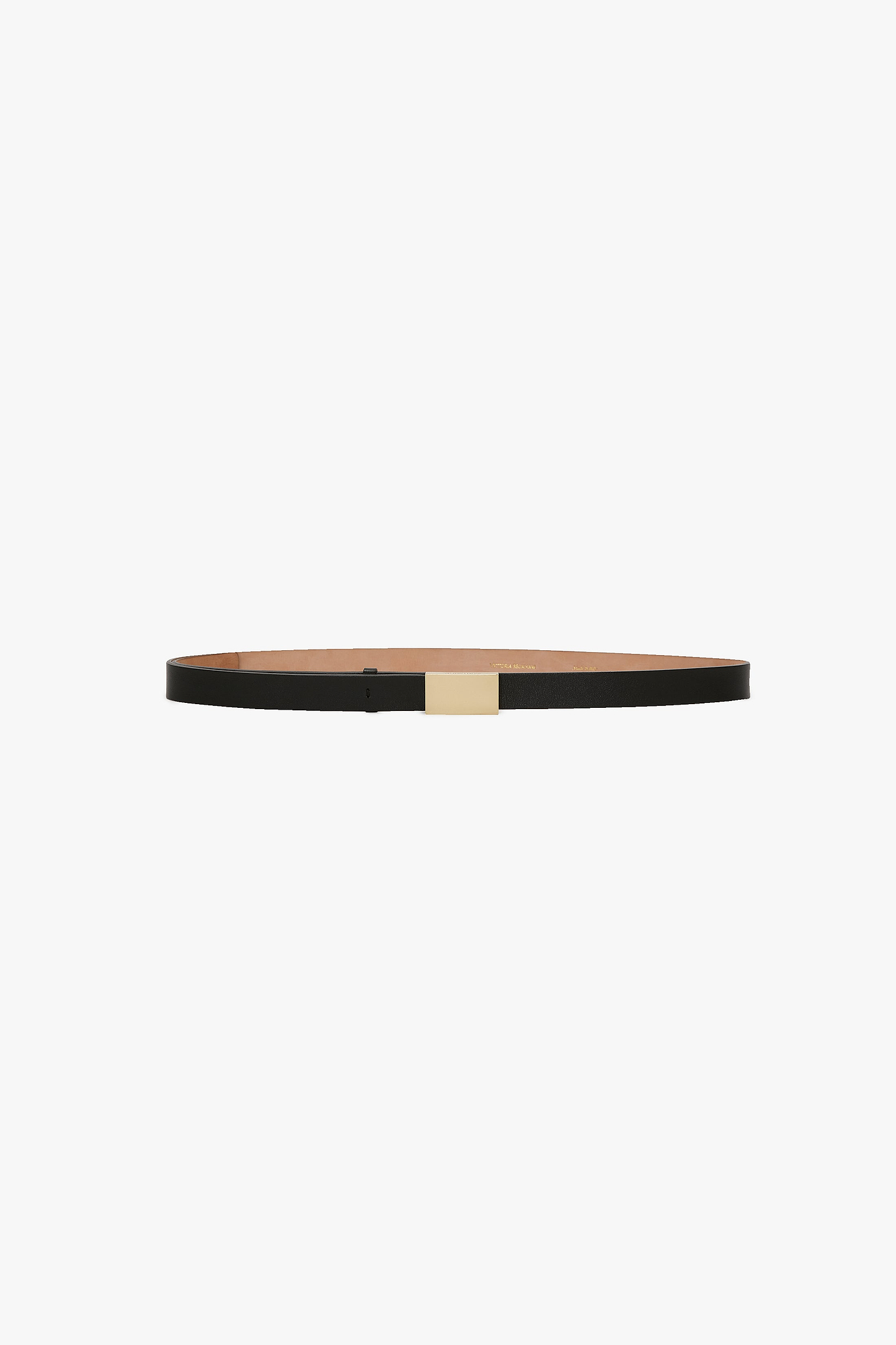 Portofino Mirror Belt 25mm Black Shiny Calf Leather