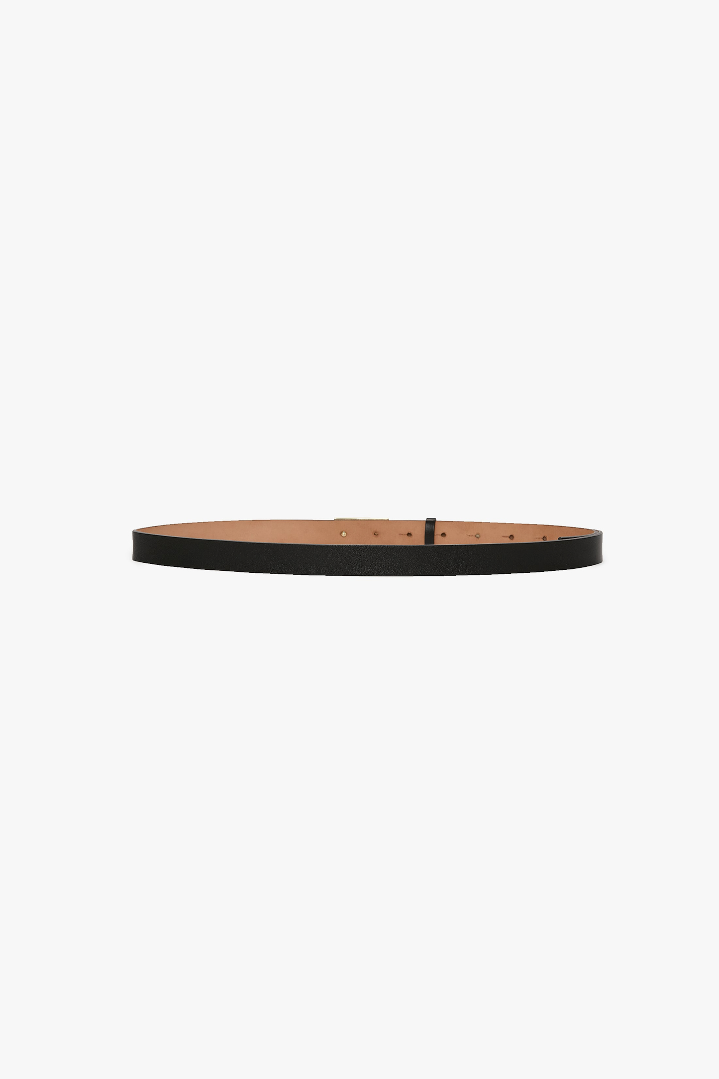 Portofino Mirror Belt 25mm Black Shiny Calf Leather