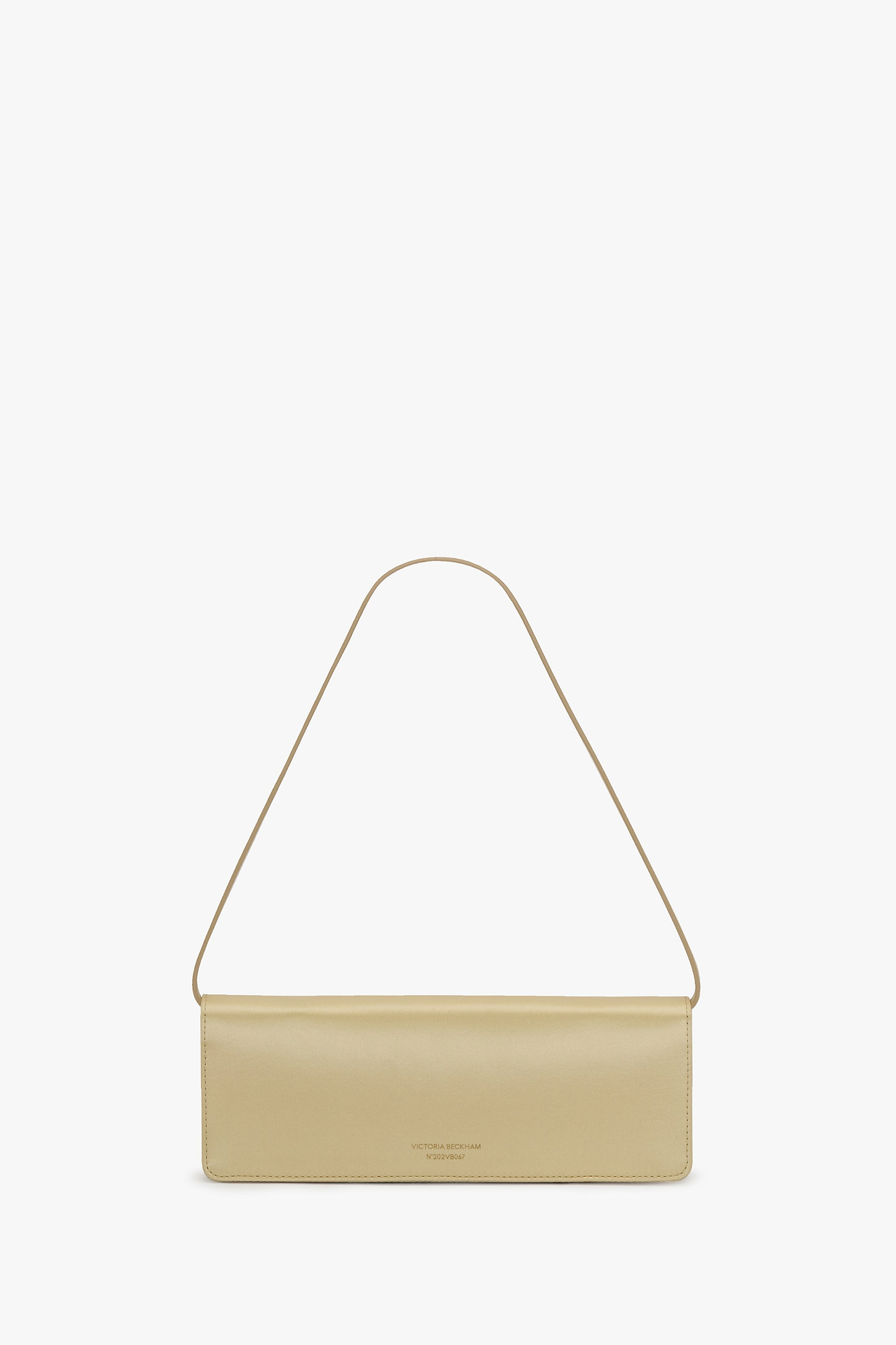 Dorian East-West Clutch Champagne Satin