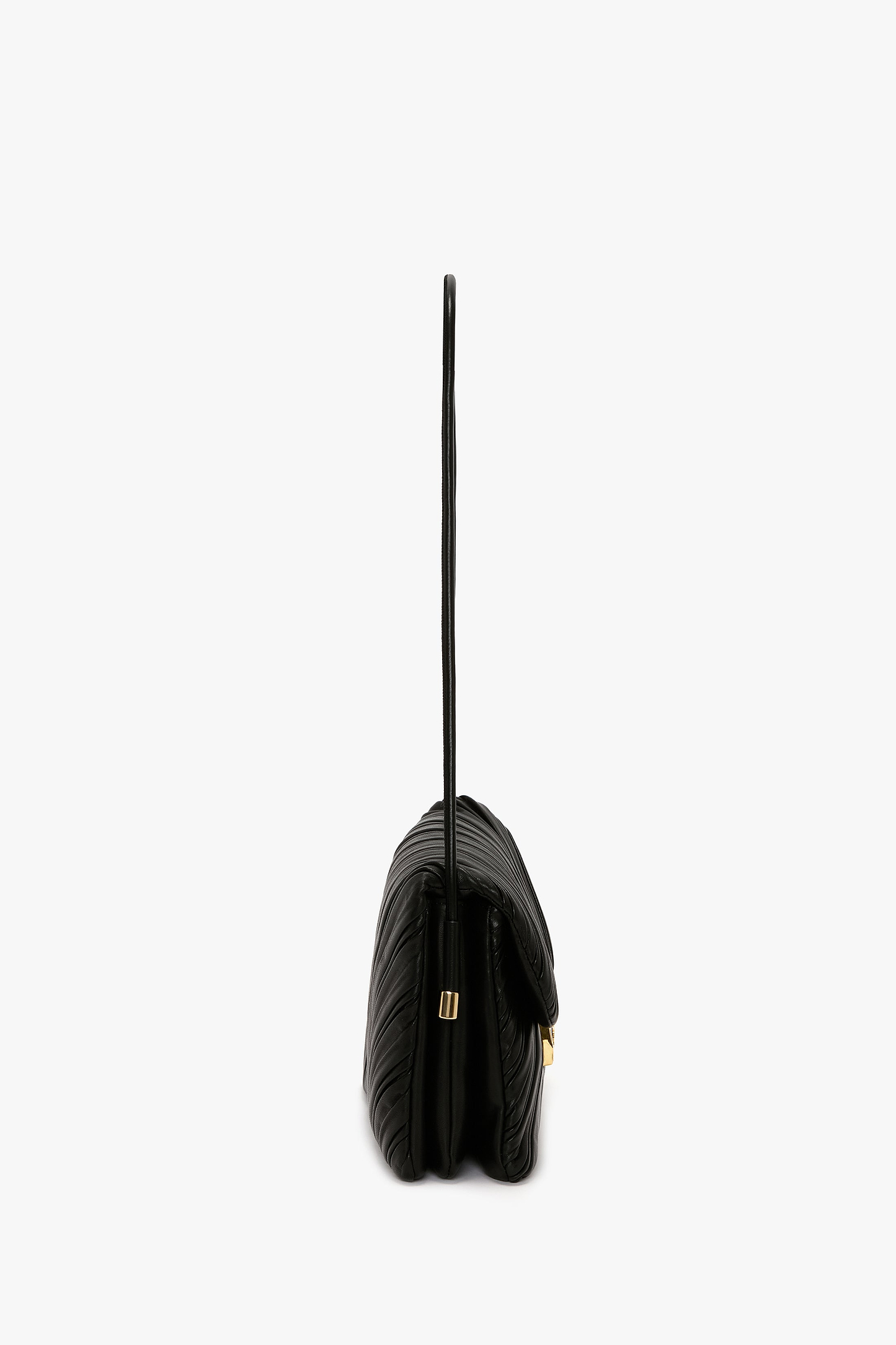 Soft Dorian Bag Black Pleated Nappa
