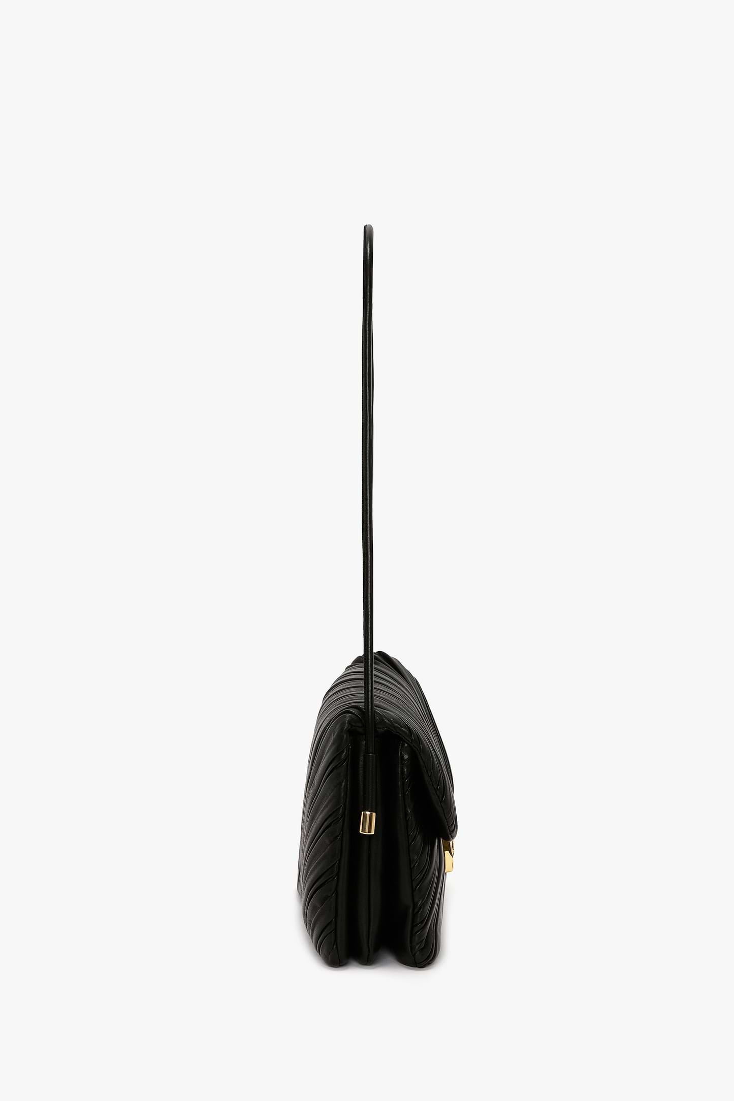 Soft Dorian Bag Black Pleated Nappa