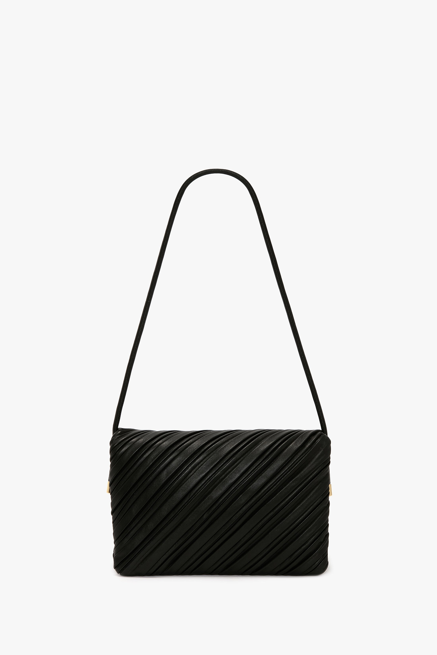 Soft Dorian Bag Black Pleated Nappa