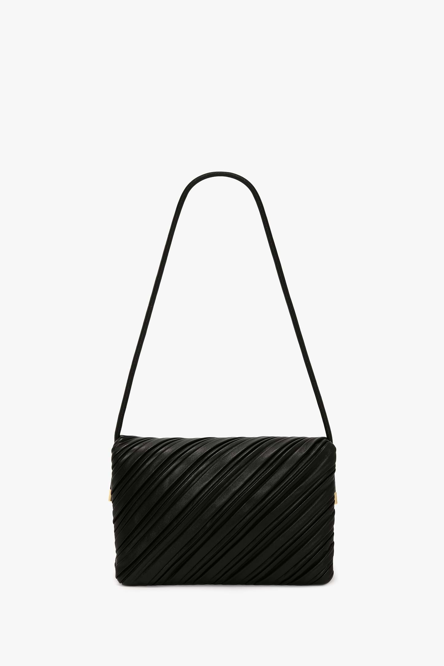 Soft Dorian Bag Black Pleated Nappa