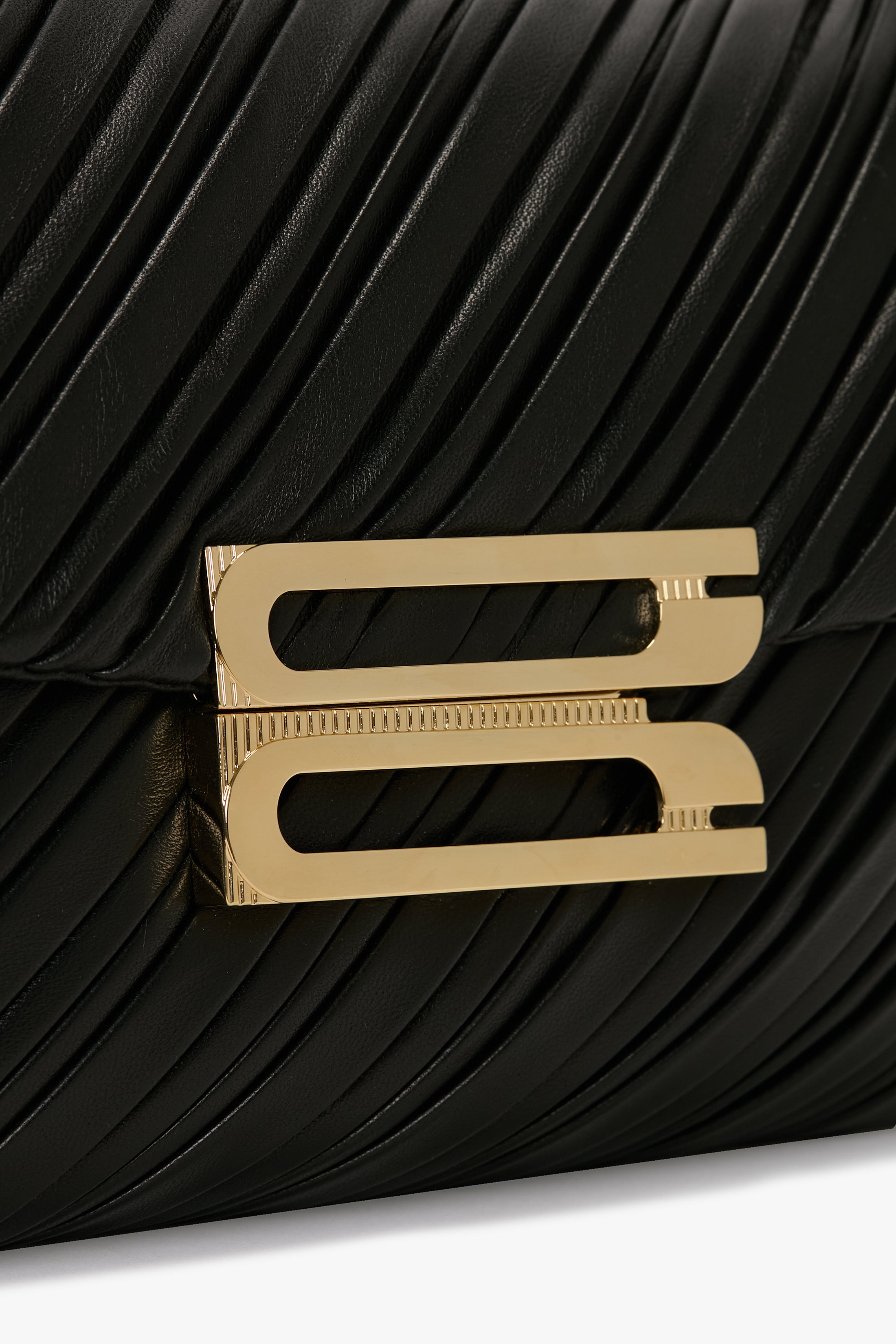 Soft Dorian Bag Black Pleated Nappa