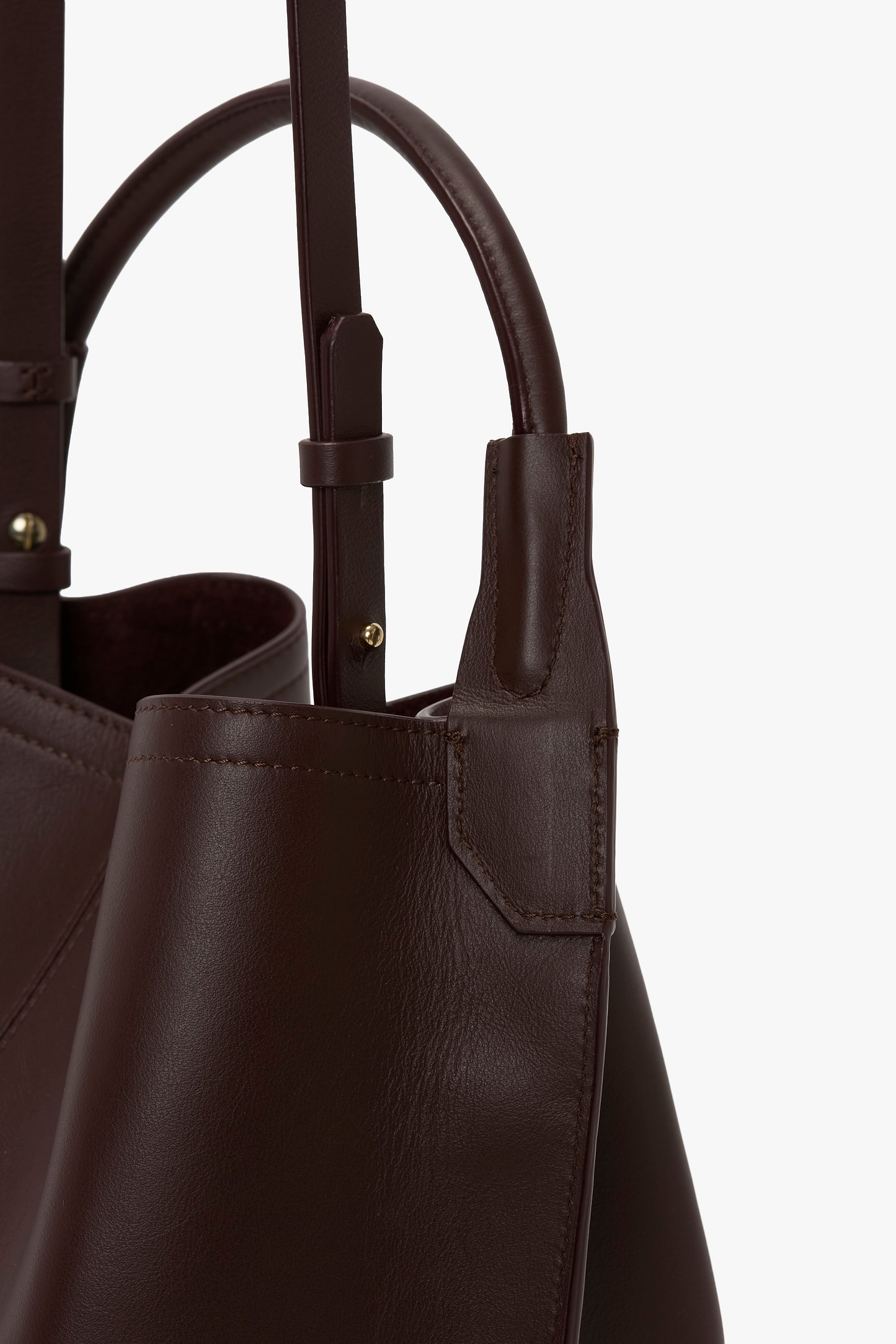 Victoria Bucket Burgundy Soft Calf Leather