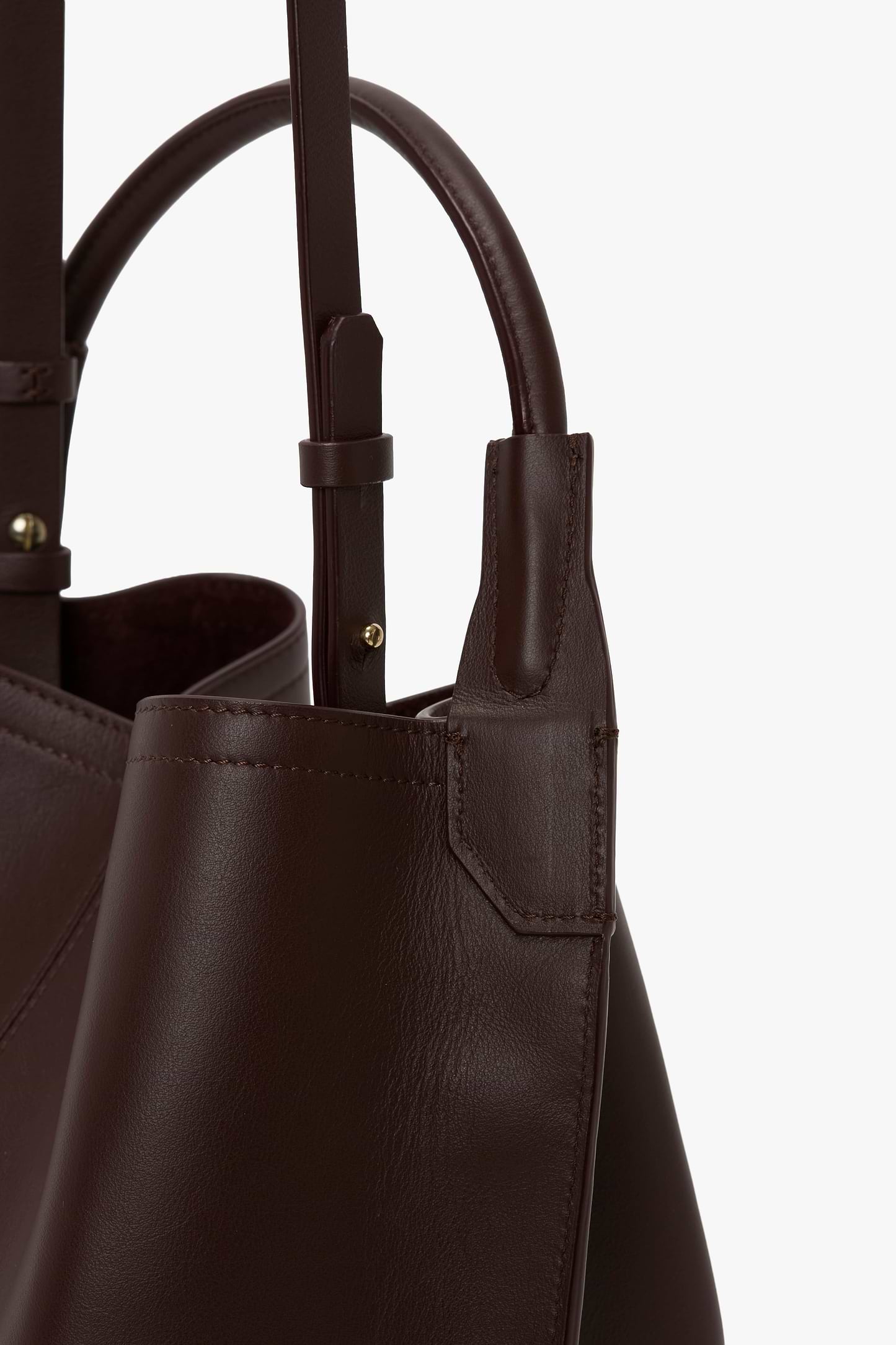Victoria Bucket Burgundy Soft Calf Leather