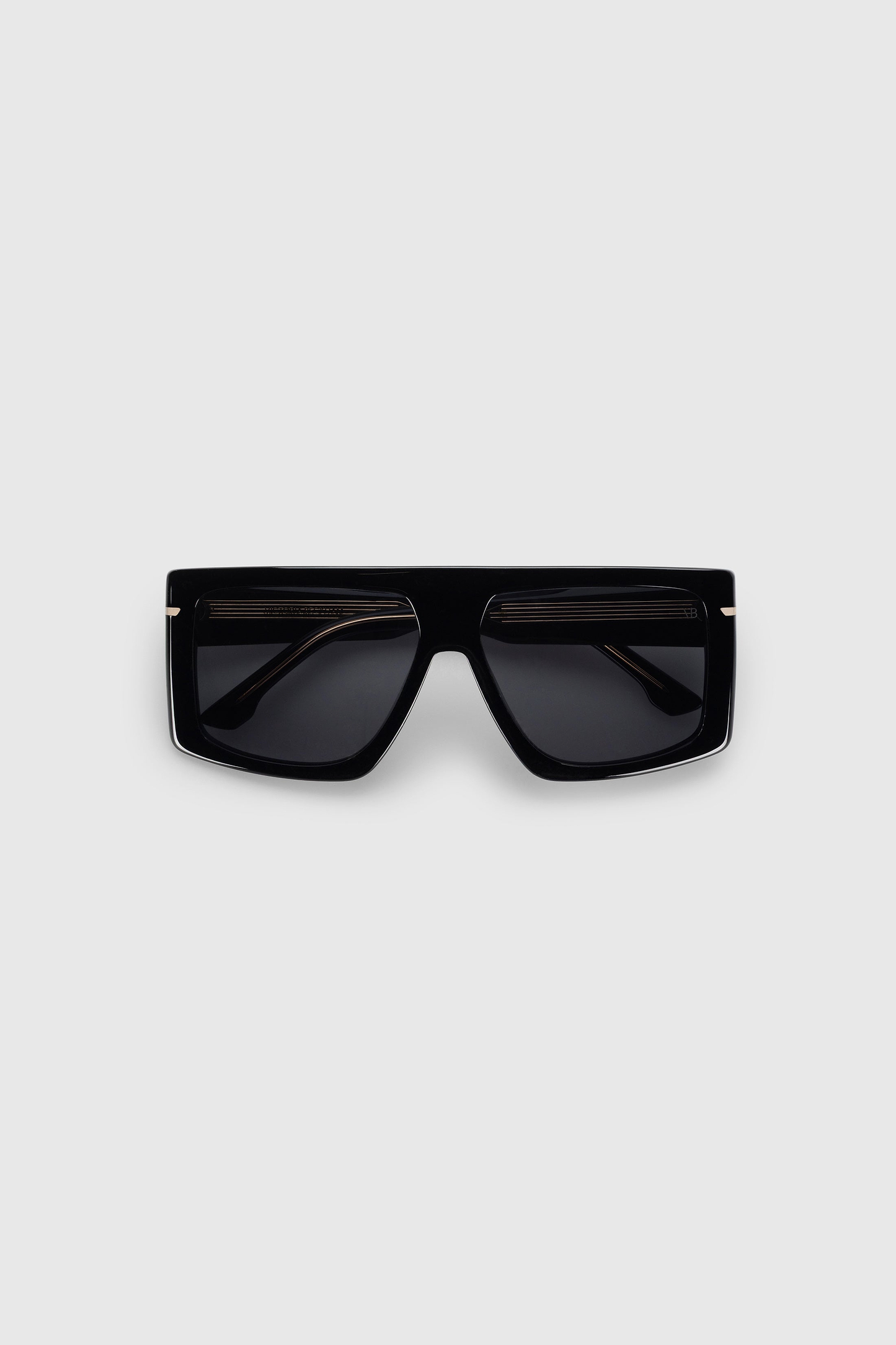Oversized Flat Top Frame In Black