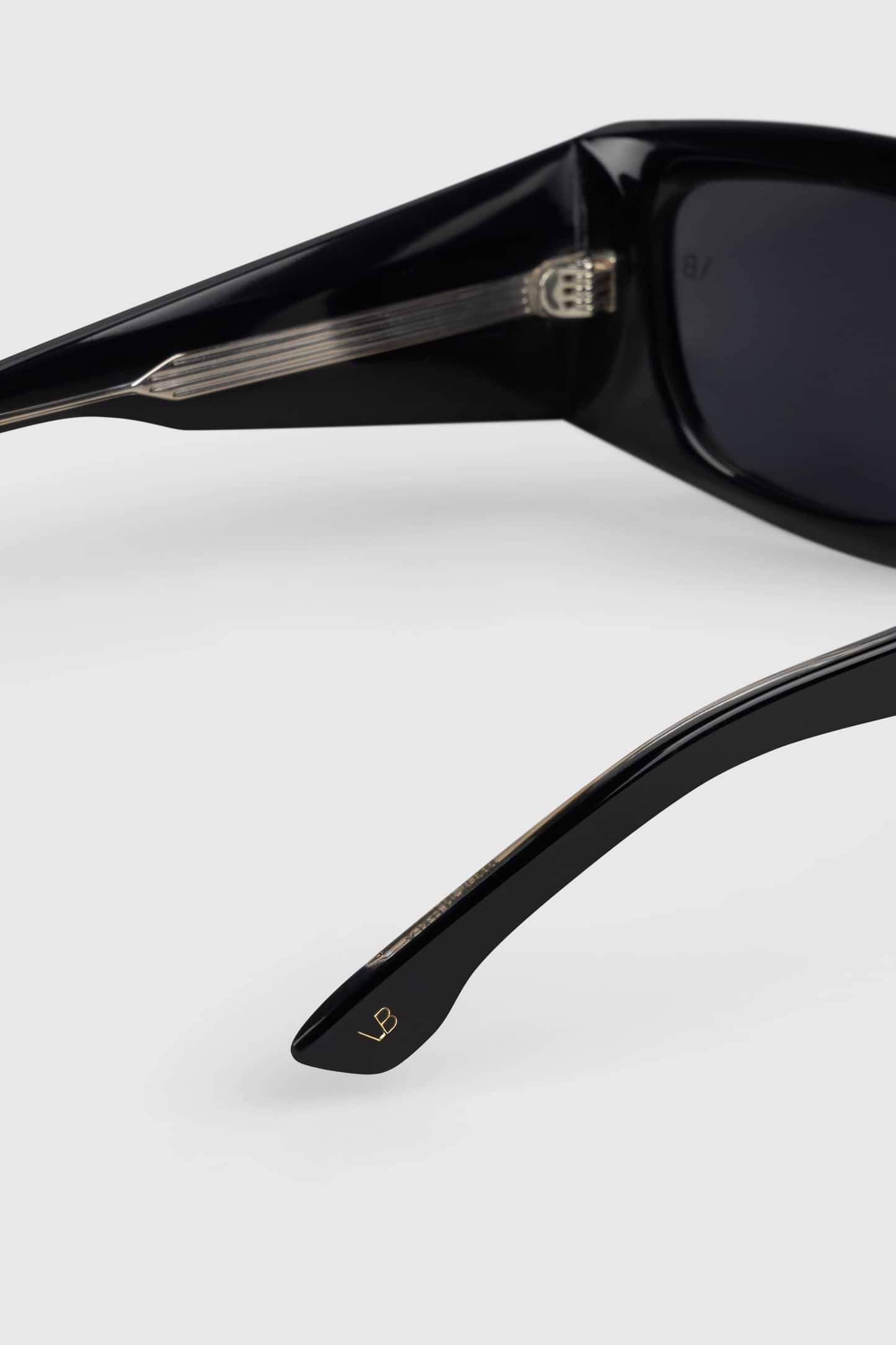 Rectangular Acetate Frame In Black