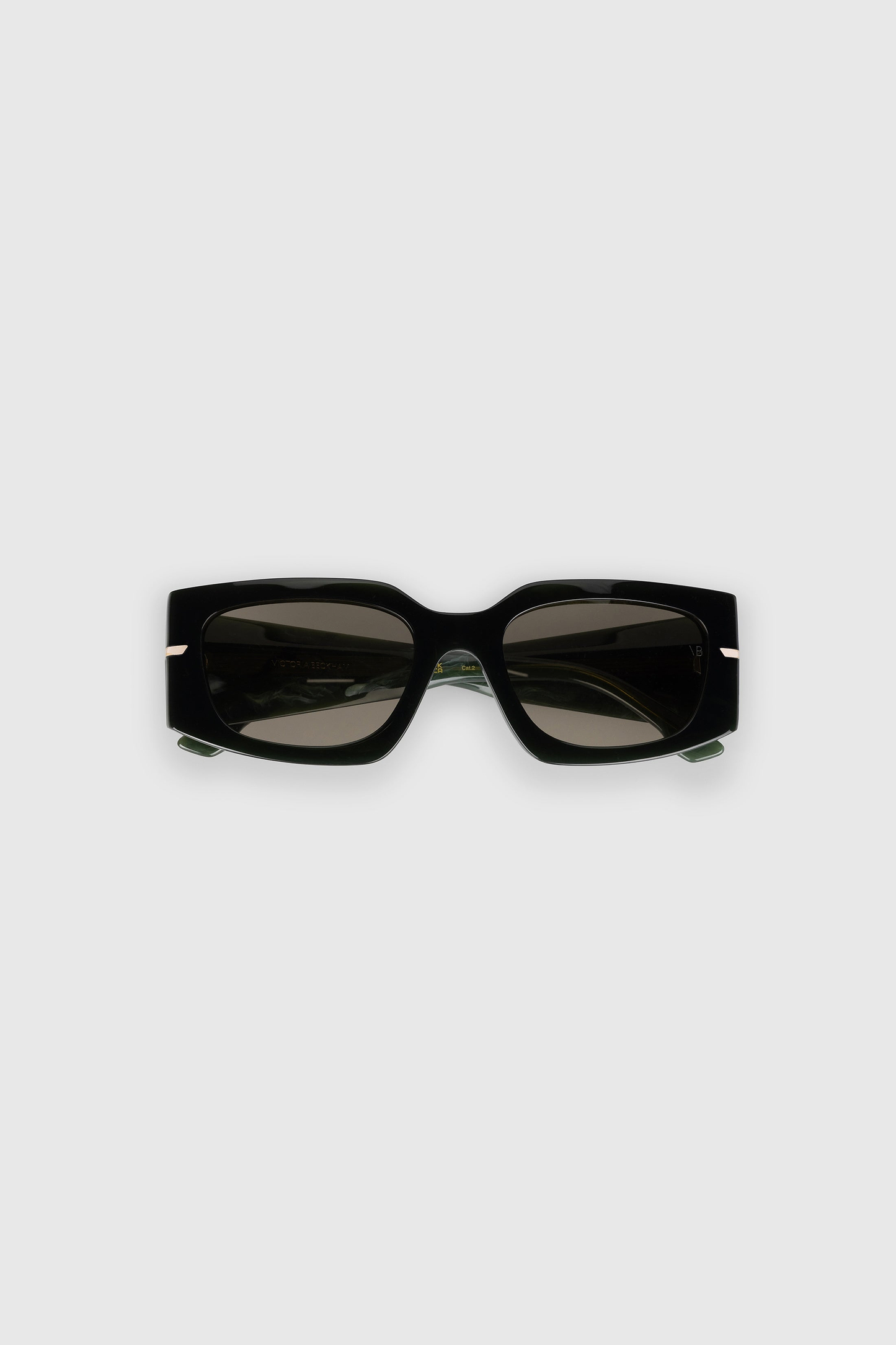 Rectangular Acetate Frame In Marble Green