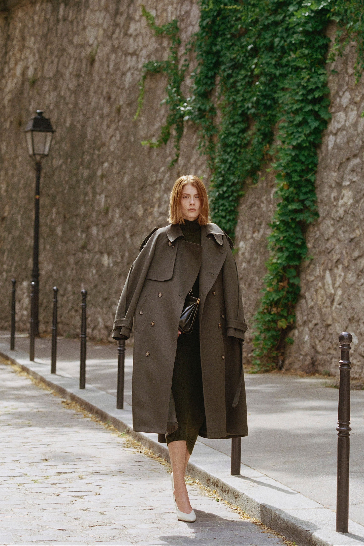 Esmee Trench Coat In Green