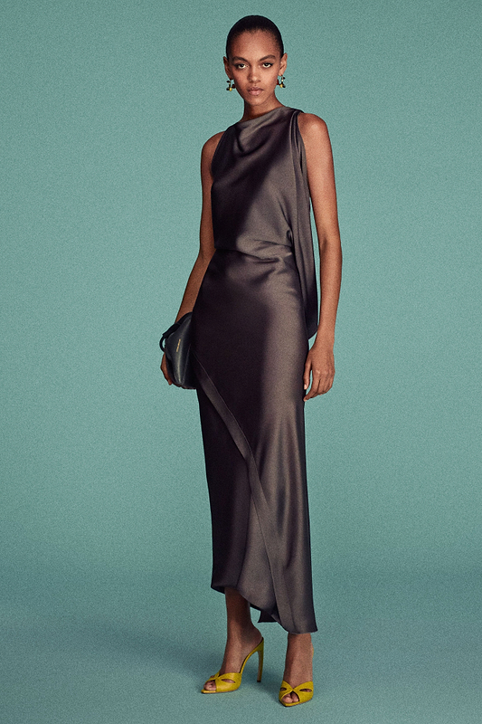 Kyra Midi Dress In Grey