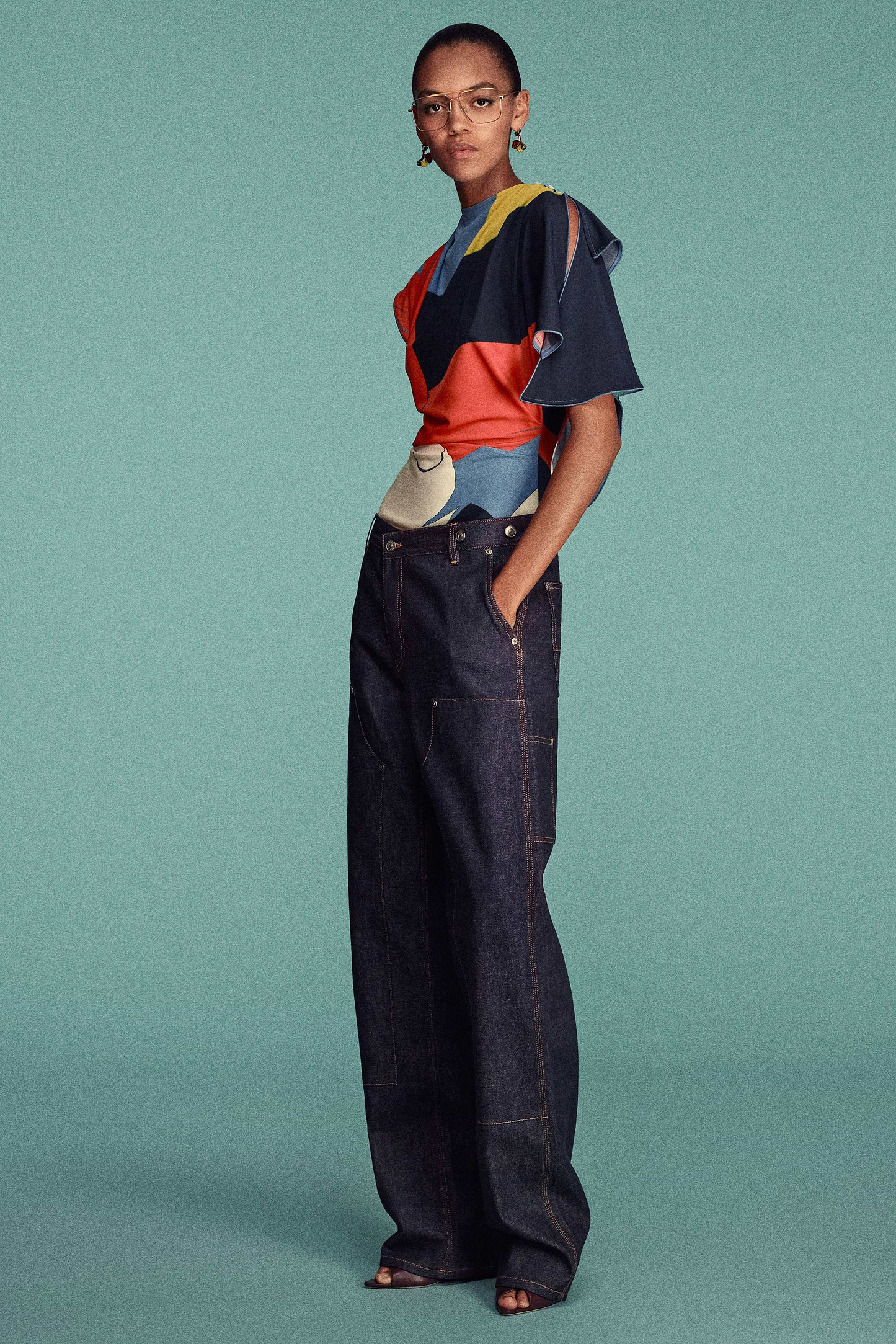 Panelled Jean In Indigo