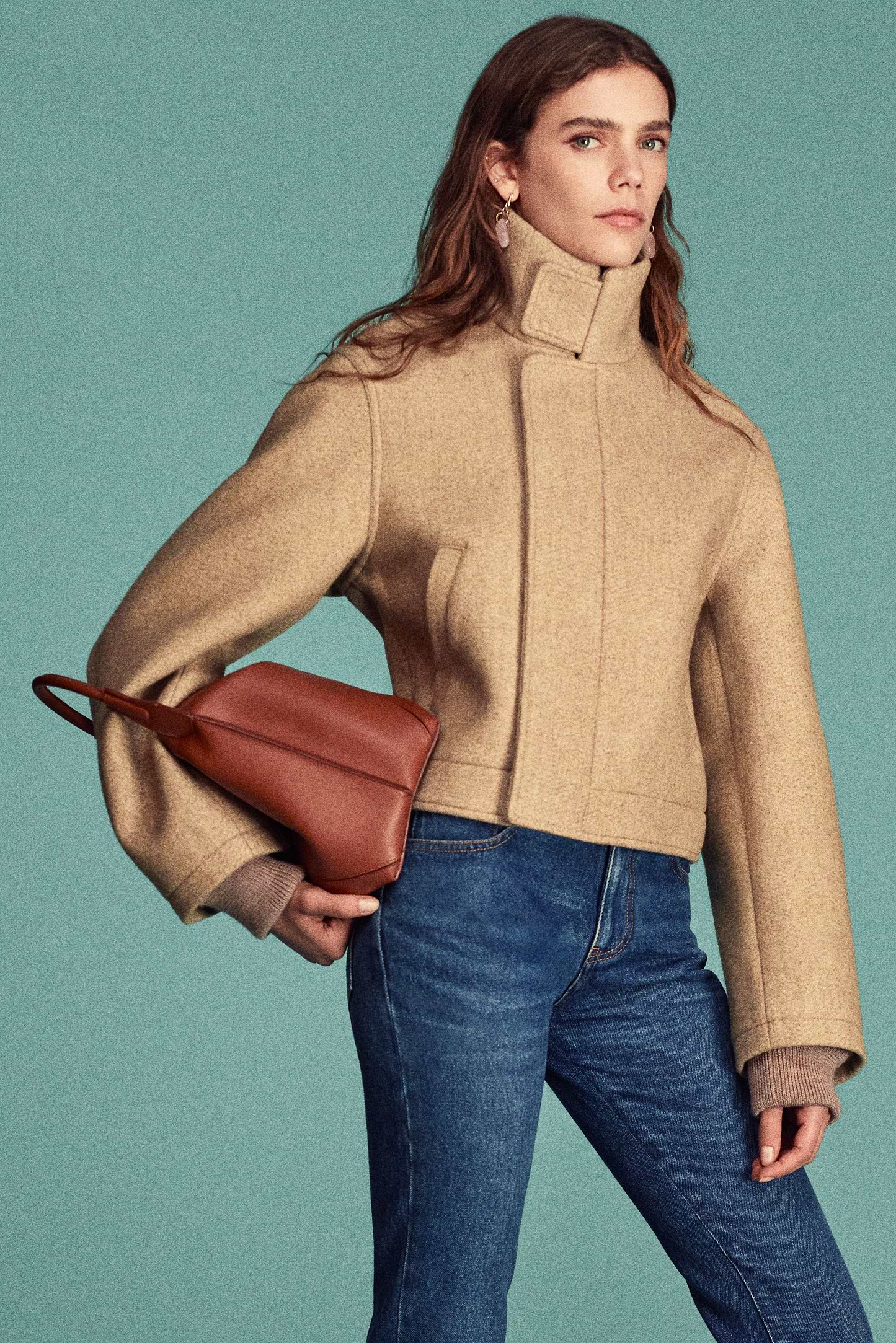 Bomber Jacket In Camel