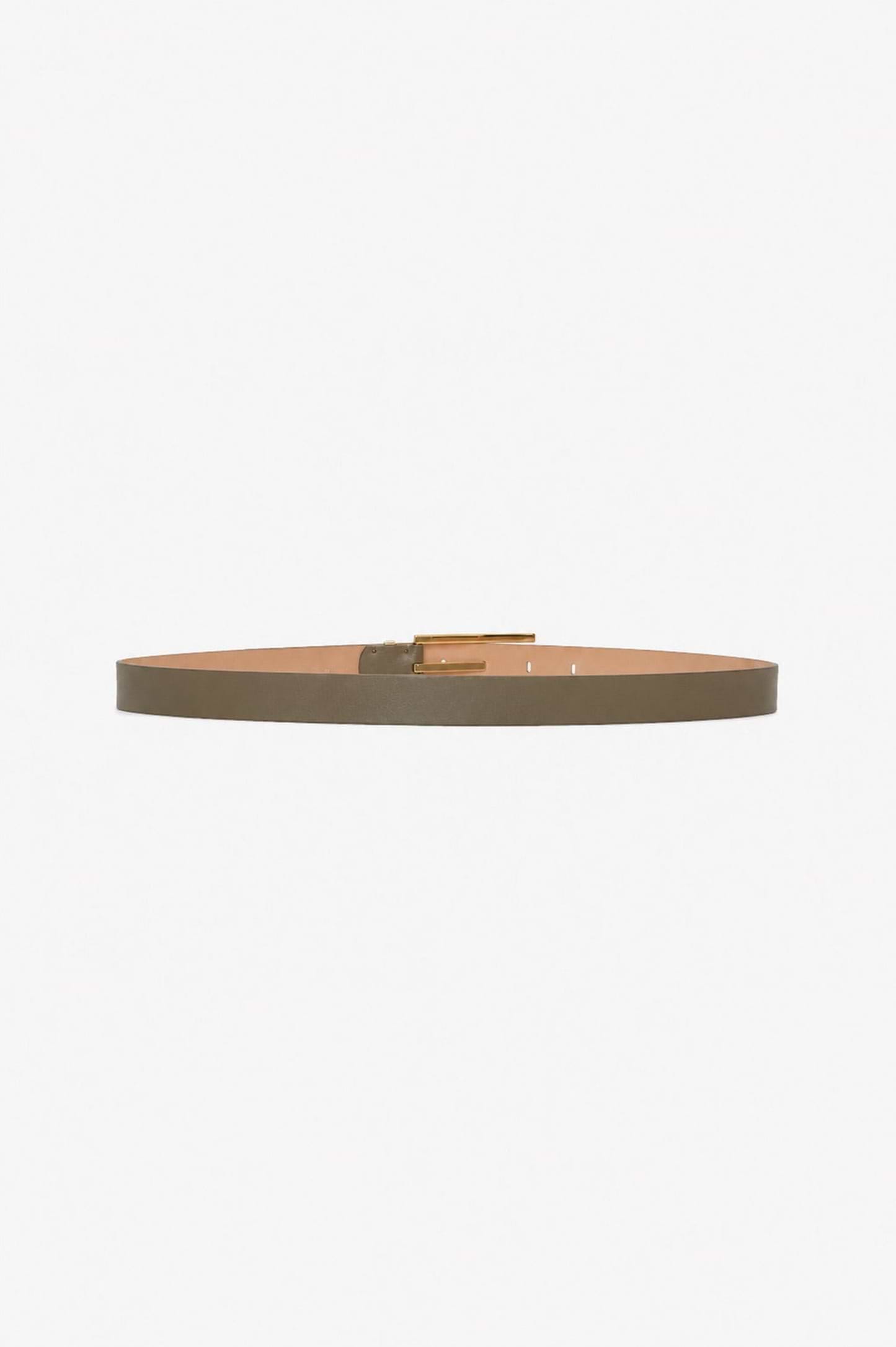 Dorian Pin-Buckle Belt 25mm Grey Shiny Calf Leather