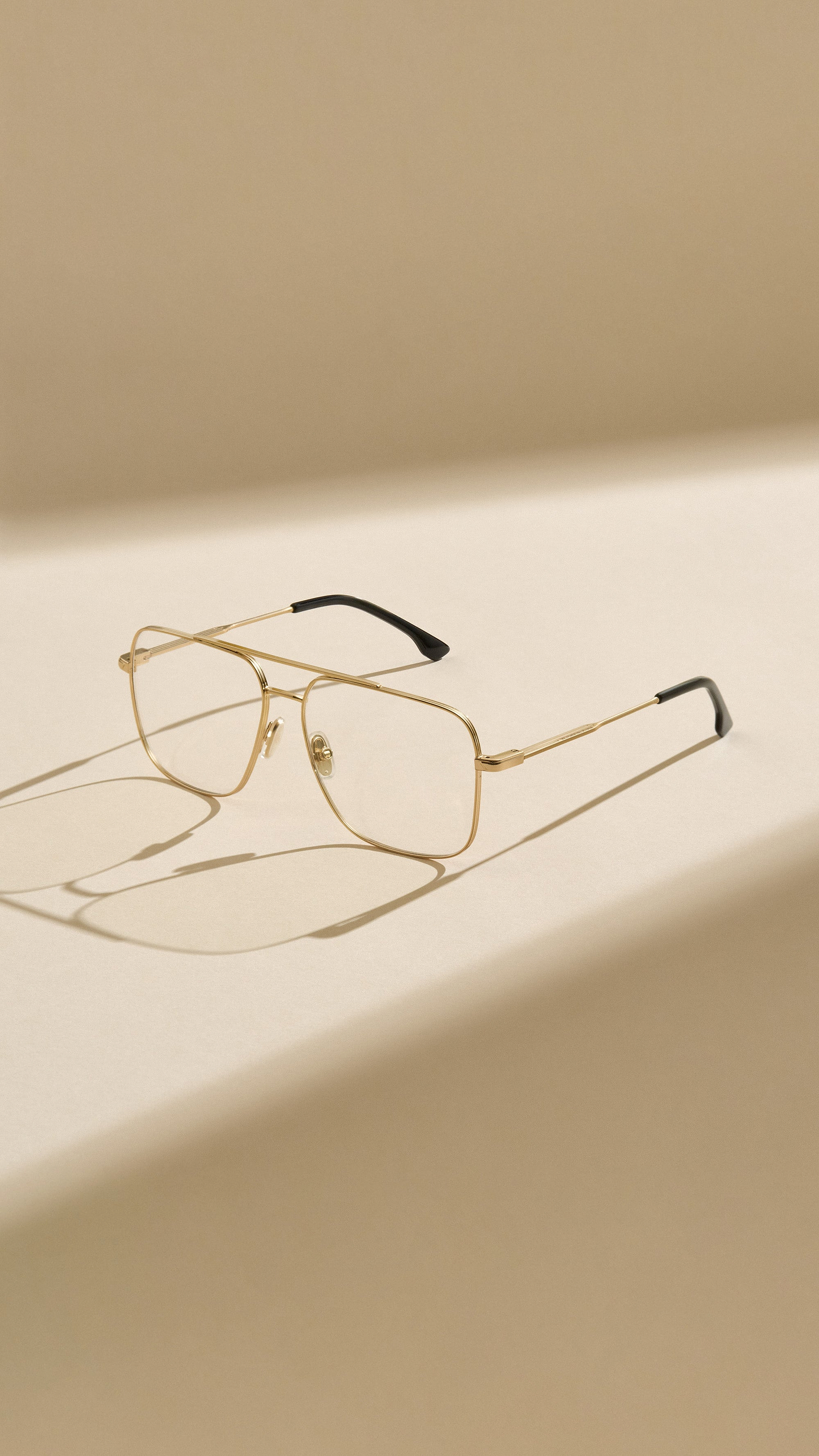 Fine Double Bridge Optical In Gold