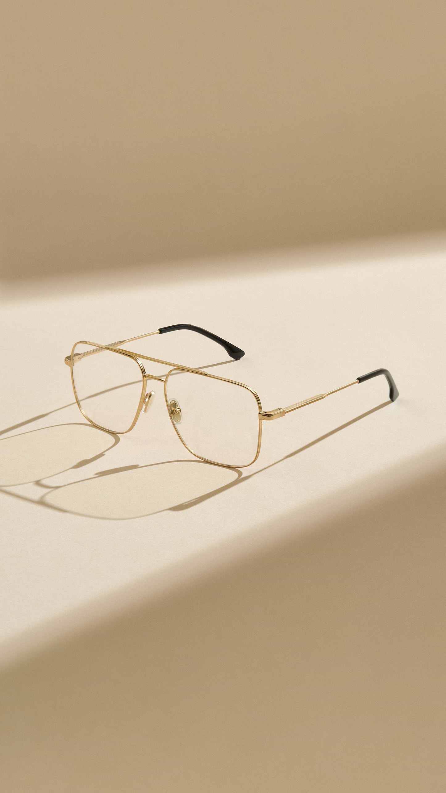 Fine Double Bridge Optical In Gold