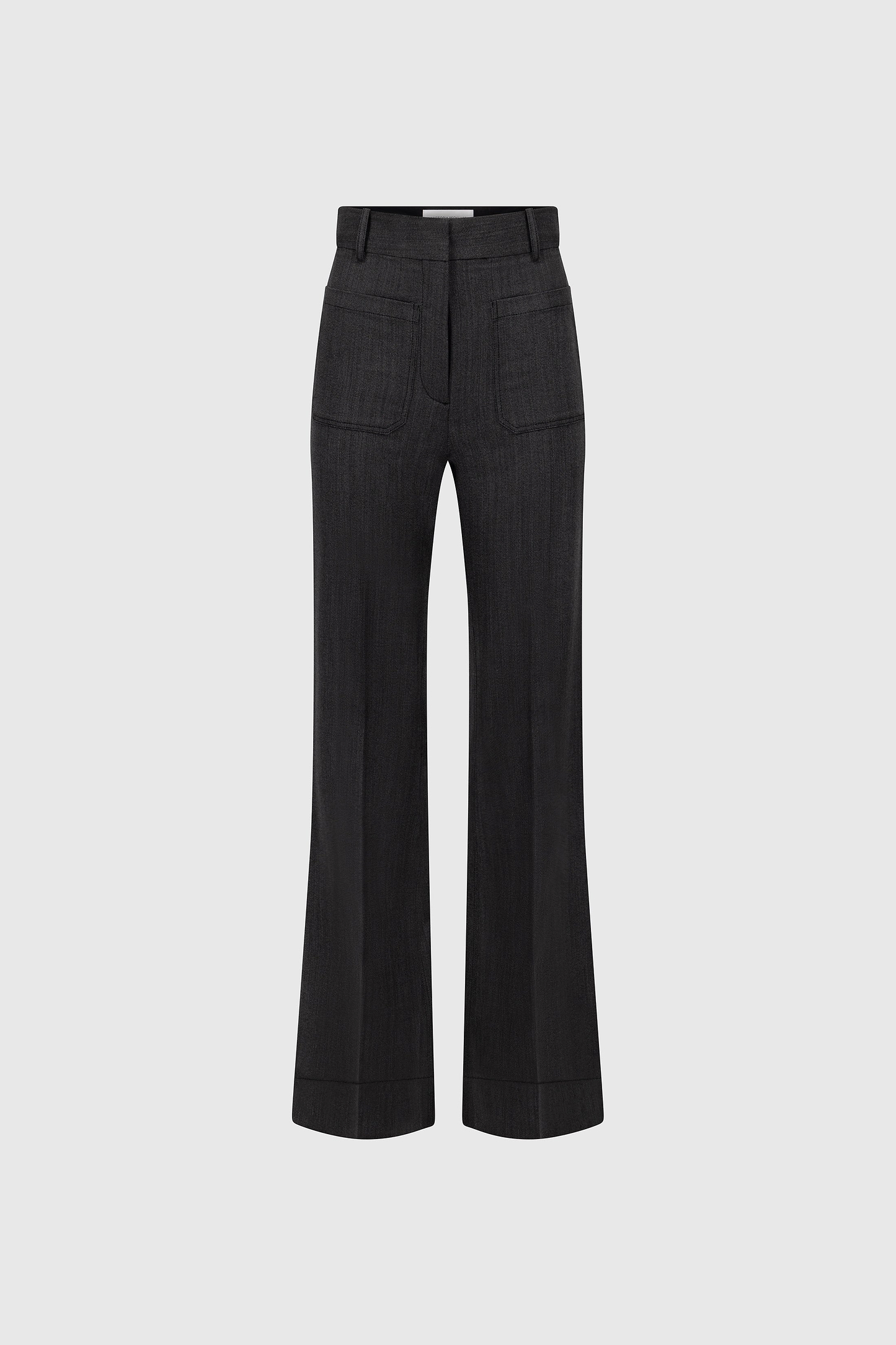 Alina Trouser In Dark Grey Melange