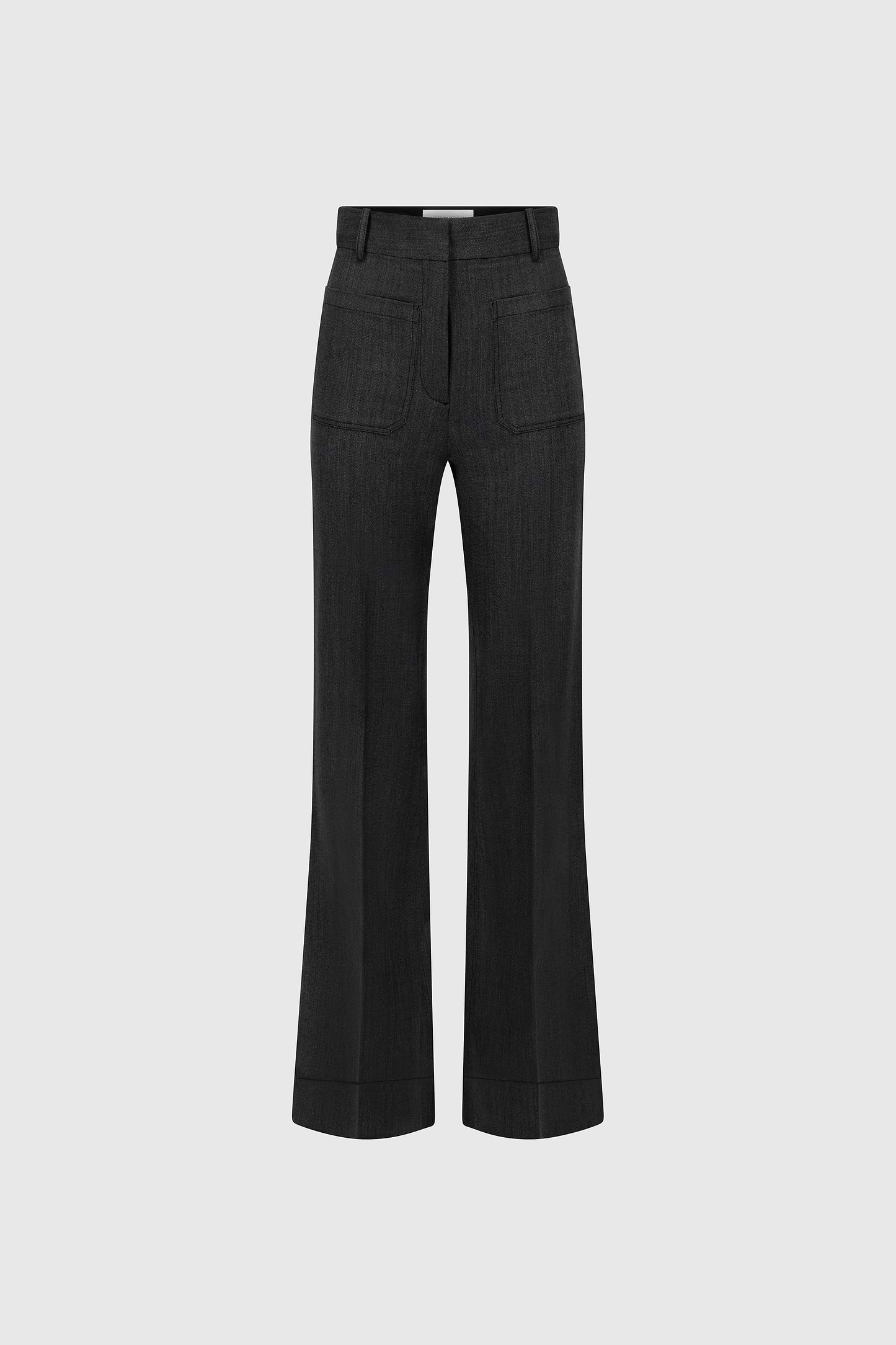 Alina Trouser In Dark Grey Melange