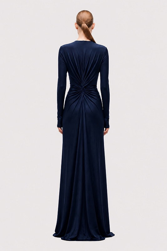 Aida Gown In Navy