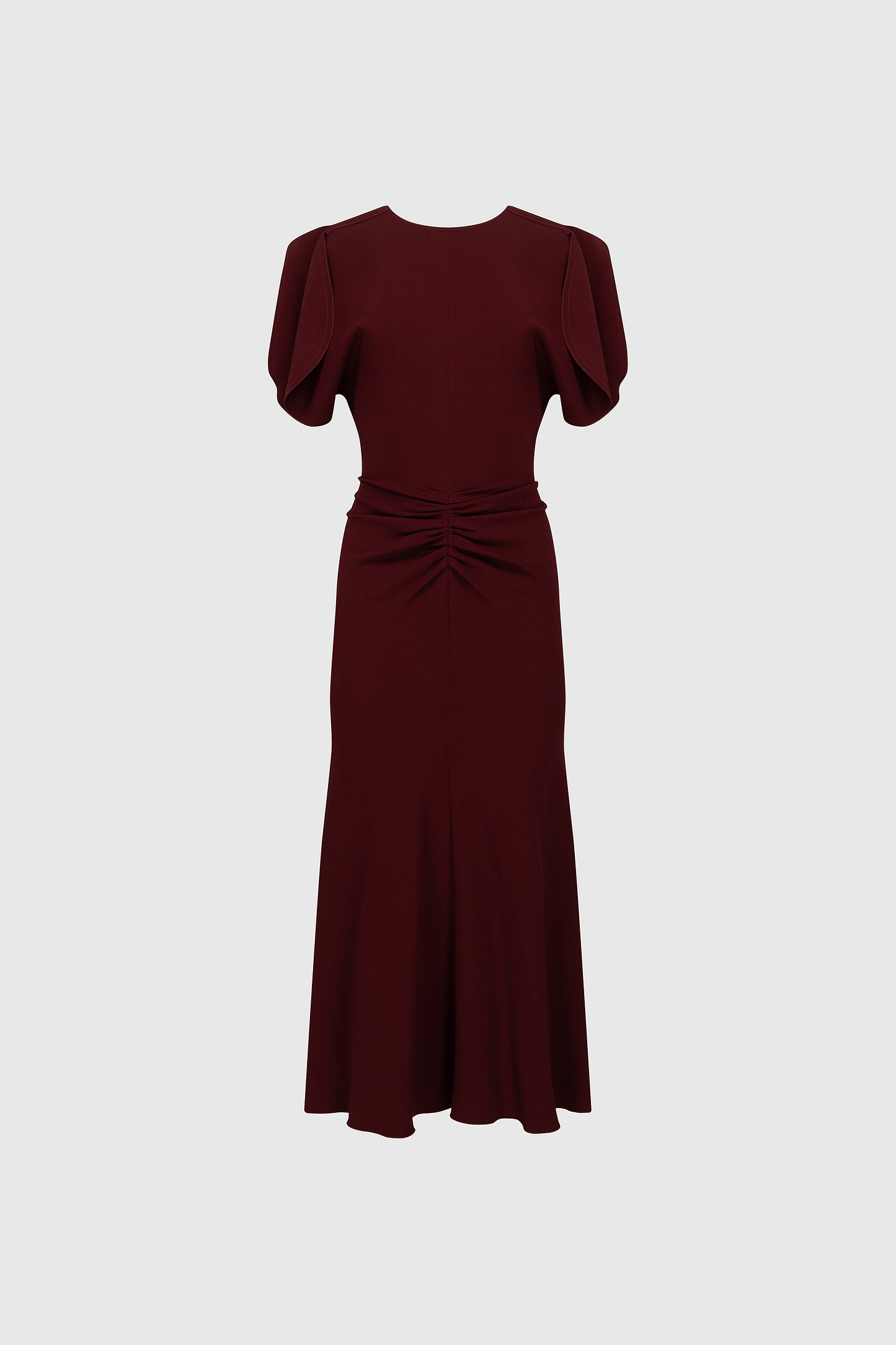 Bela Midi Dress In Burgundy
