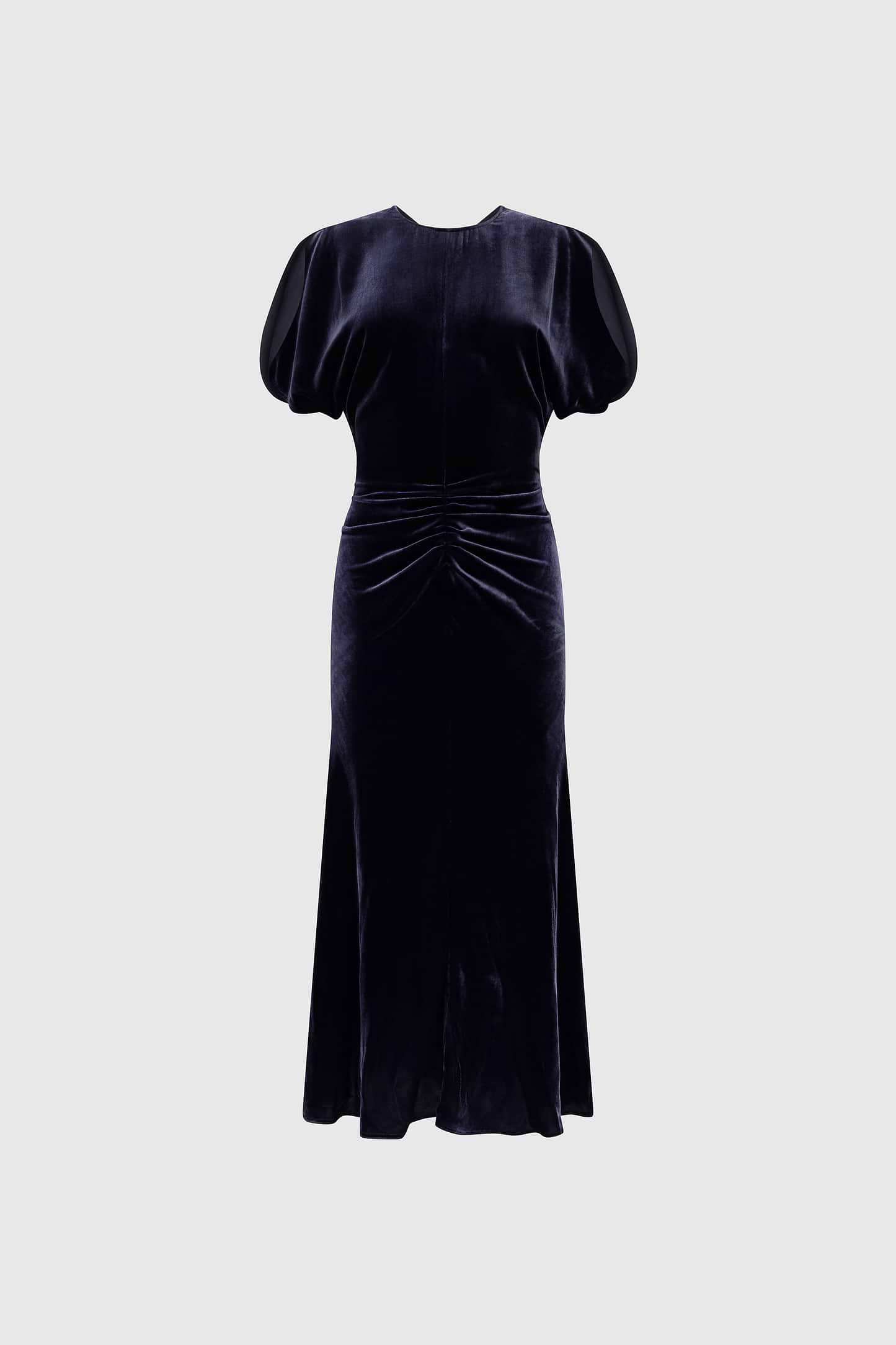 Bela Midi Dress In Navy