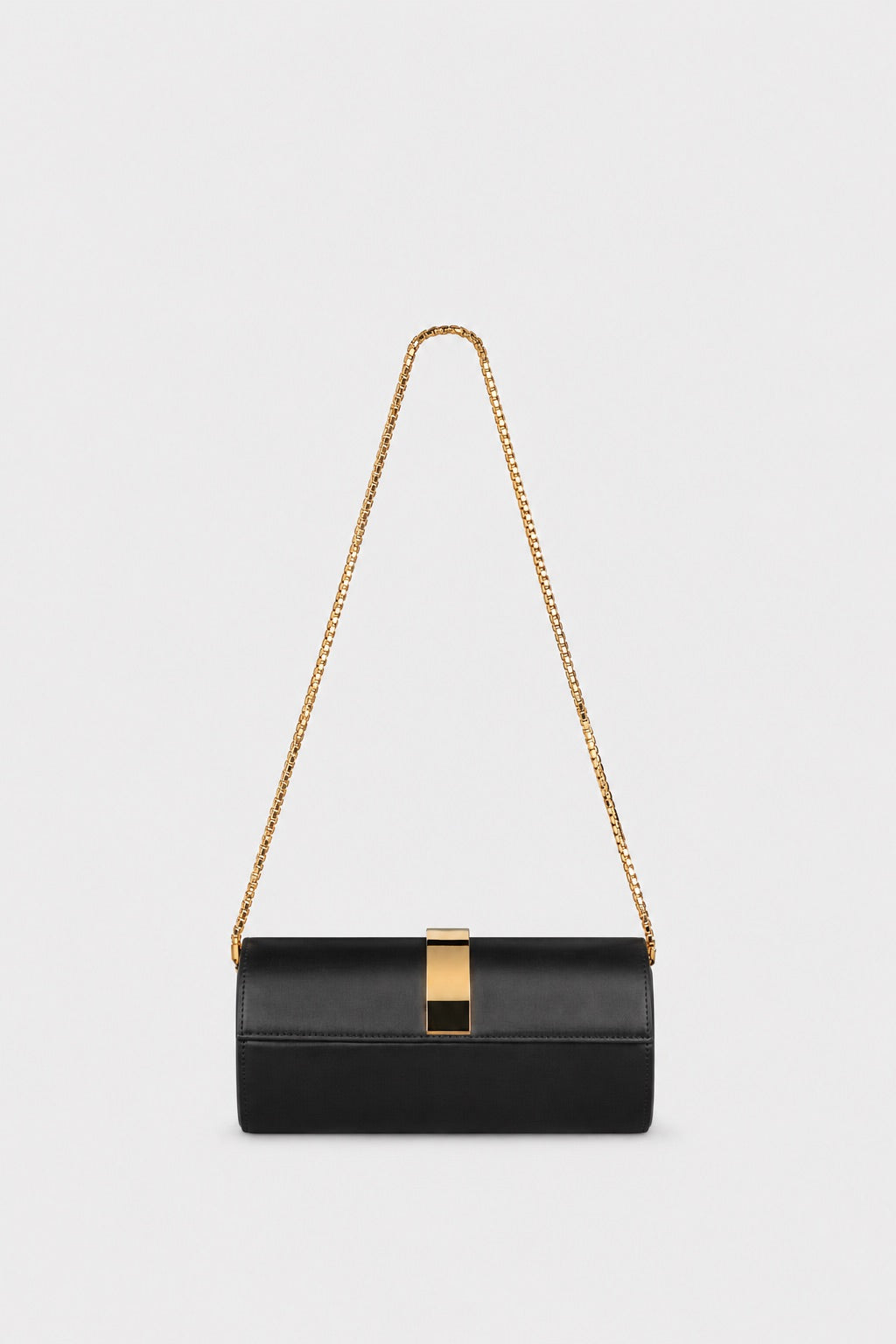 Portofino Tassel Clutch Black Satin