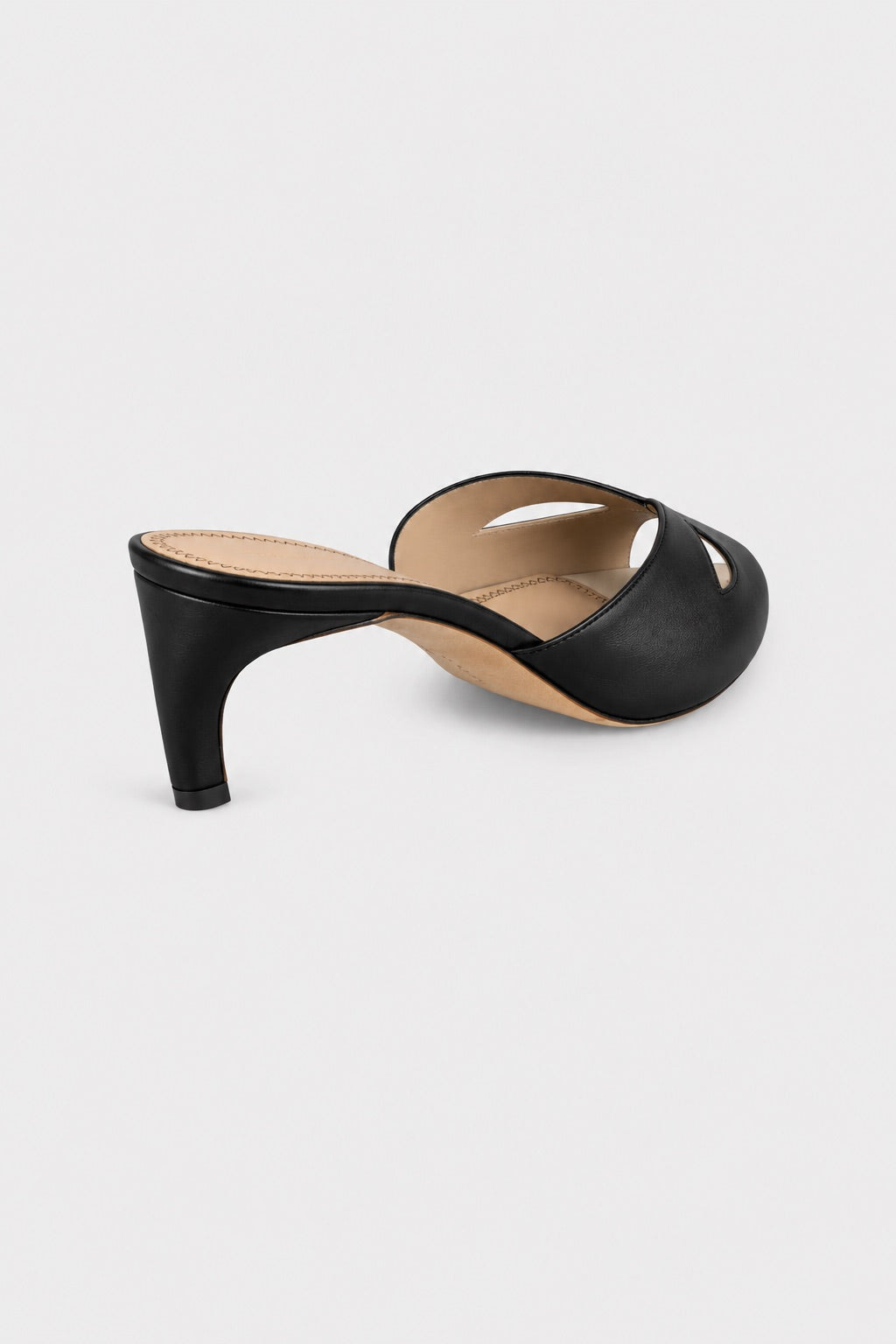 Harlow Mask Mule 55 Black Nappa Leather