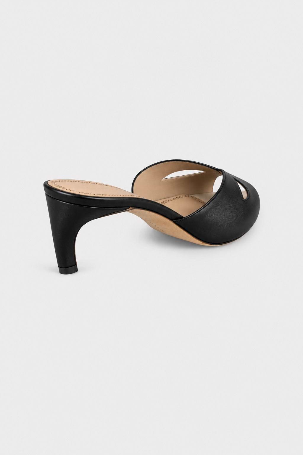 Harlow Mask Mule 55 Black Nappa Leather