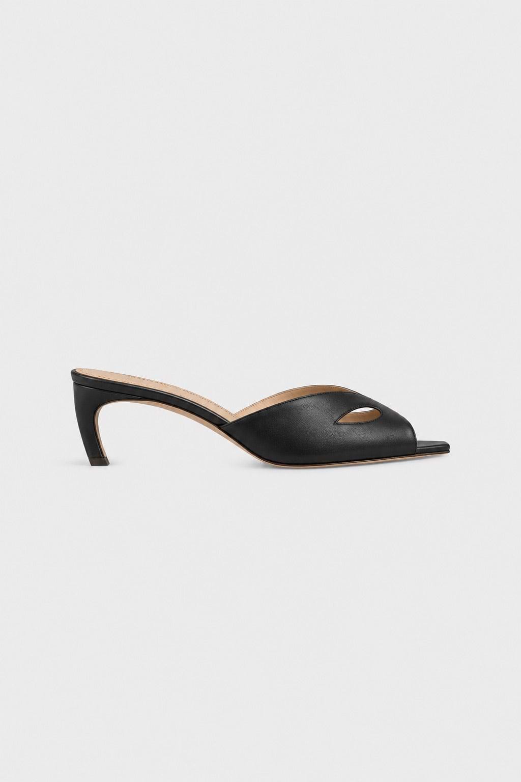 Harlow Mask Mule 55 Black Nappa Leather