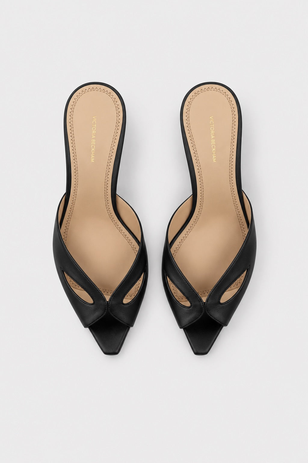 Harlow Mask Mule 55 Black Nappa Leather