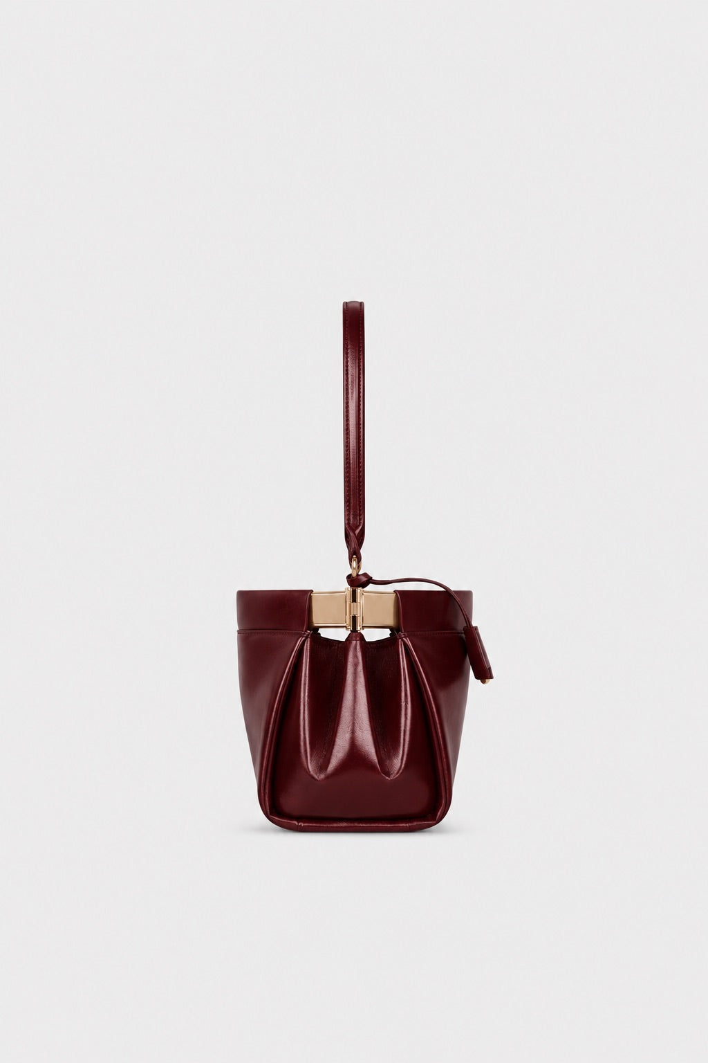 Sloane Shoulder Bag Dark Burgundy Distressed Leather