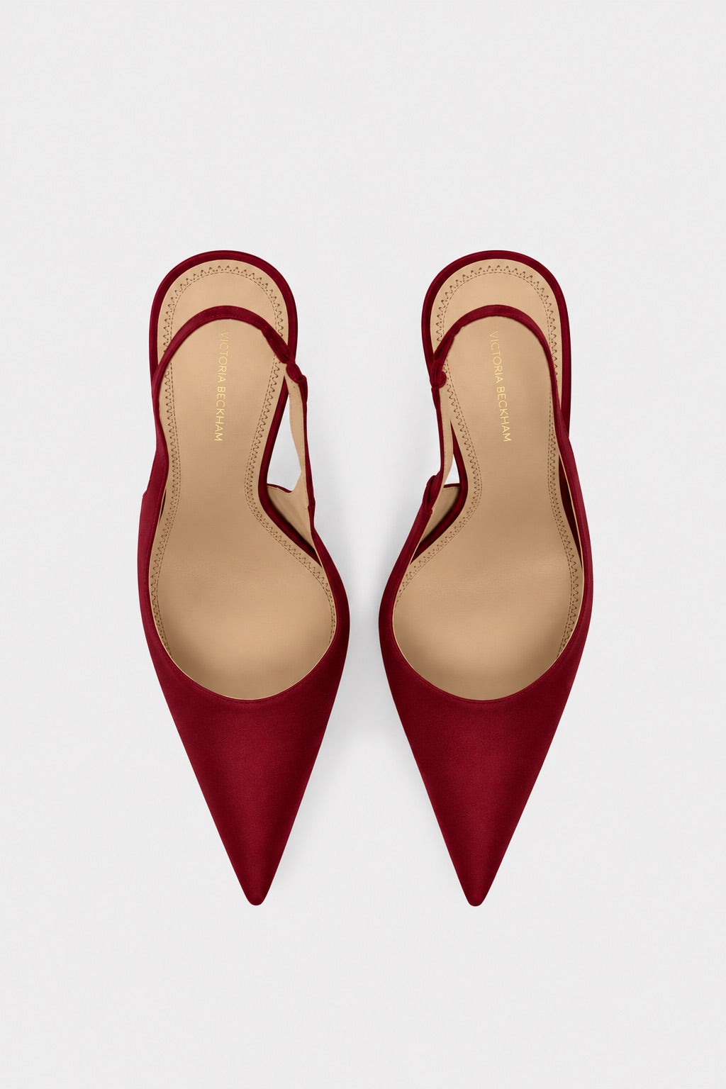 Portofino Slingback 100 Burgundy Satin
