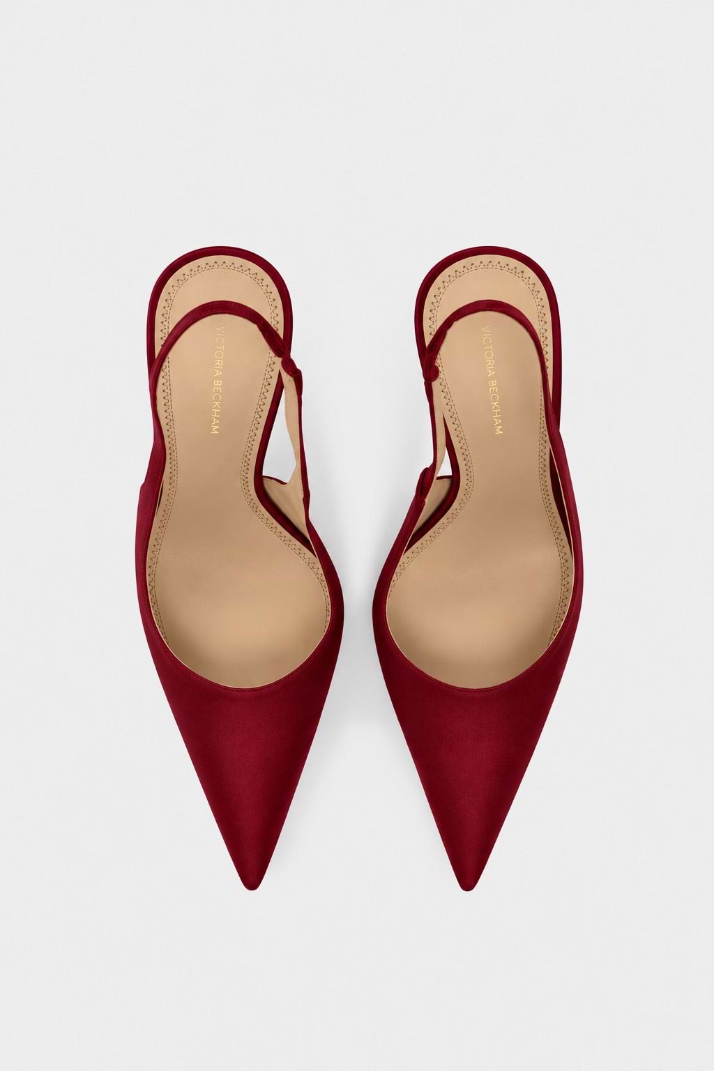 Portofino Slingback 100 Burgundy Satin