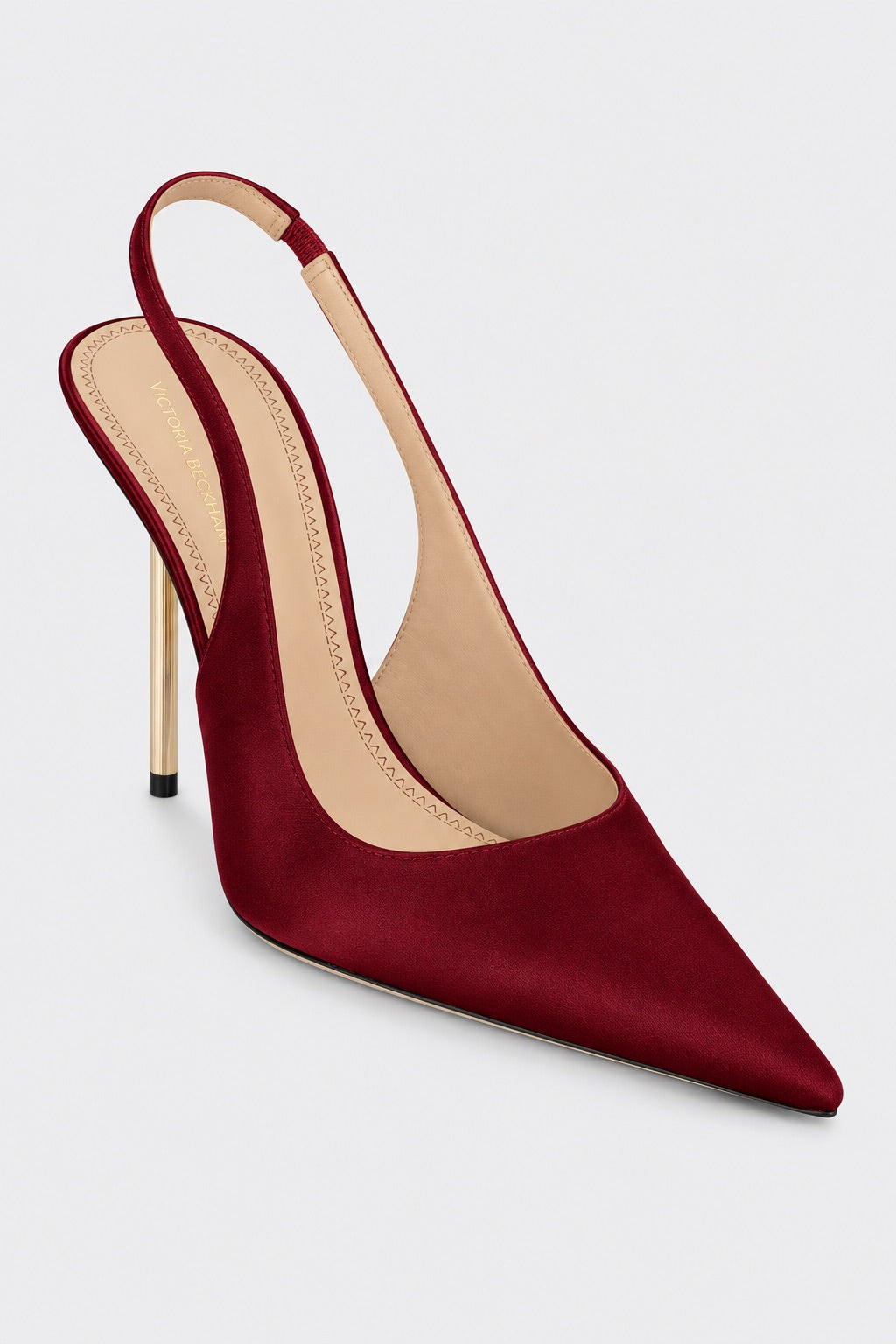 Portofino Slingback 100 Burgundy Satin