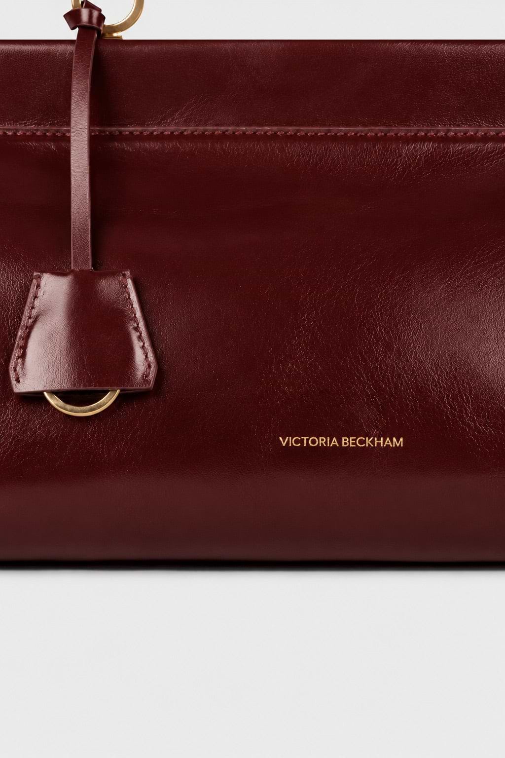 Sloane Shoulder Bag Dark Burgundy Distressed Leather