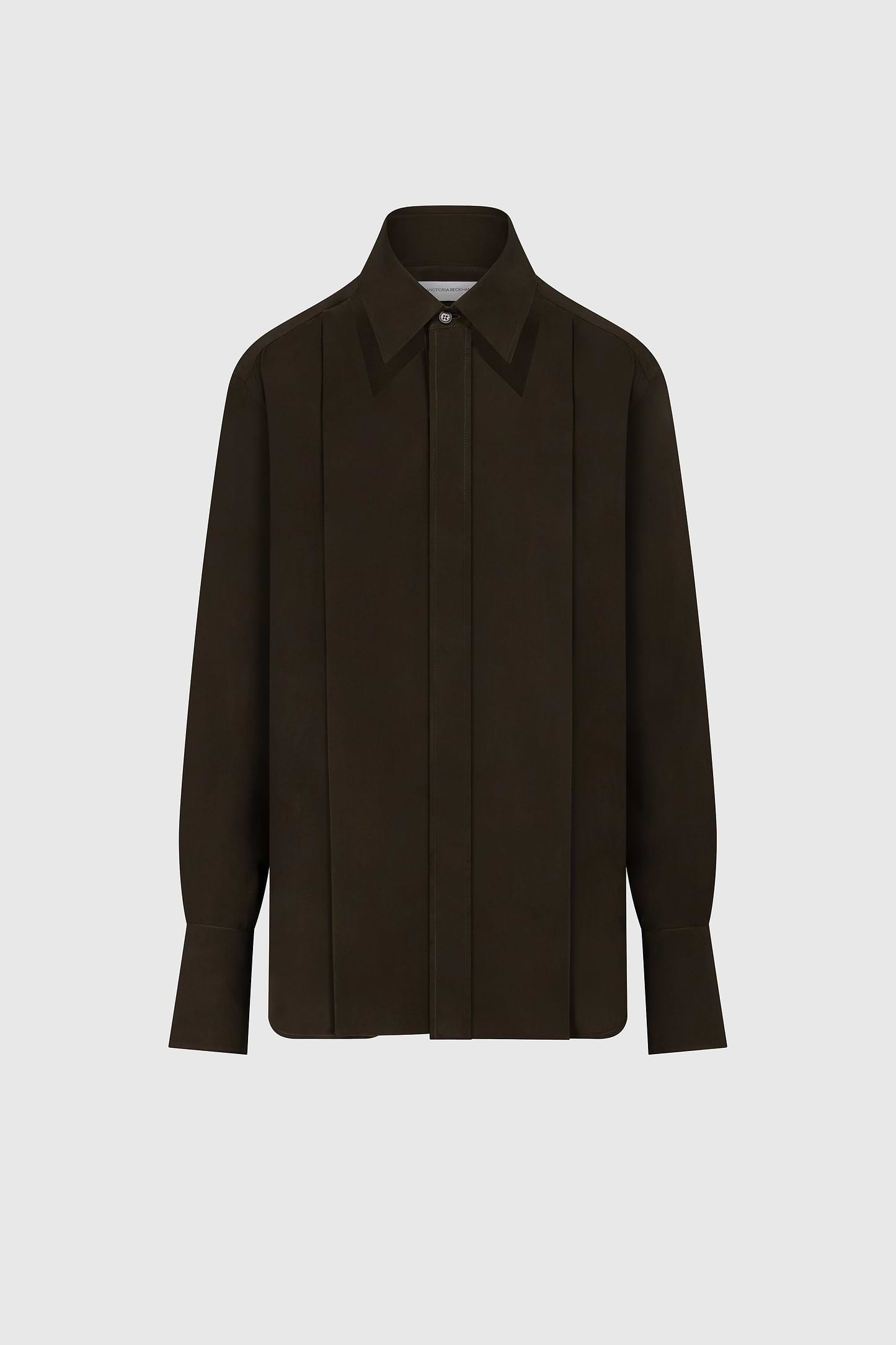 Cut Out Collar Blouse In Green