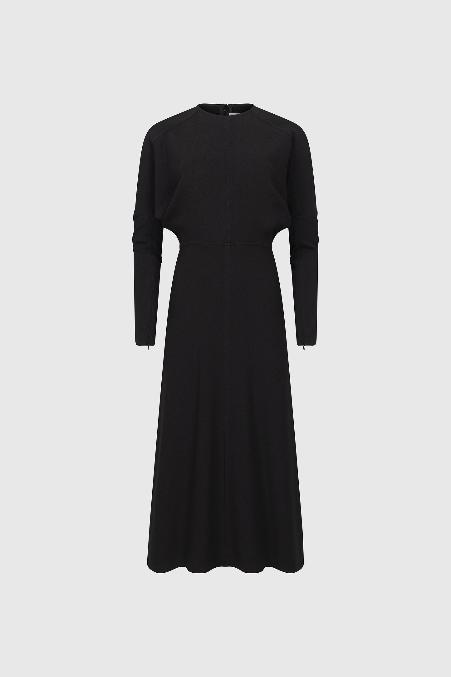 Dolman Midi Dress In Black