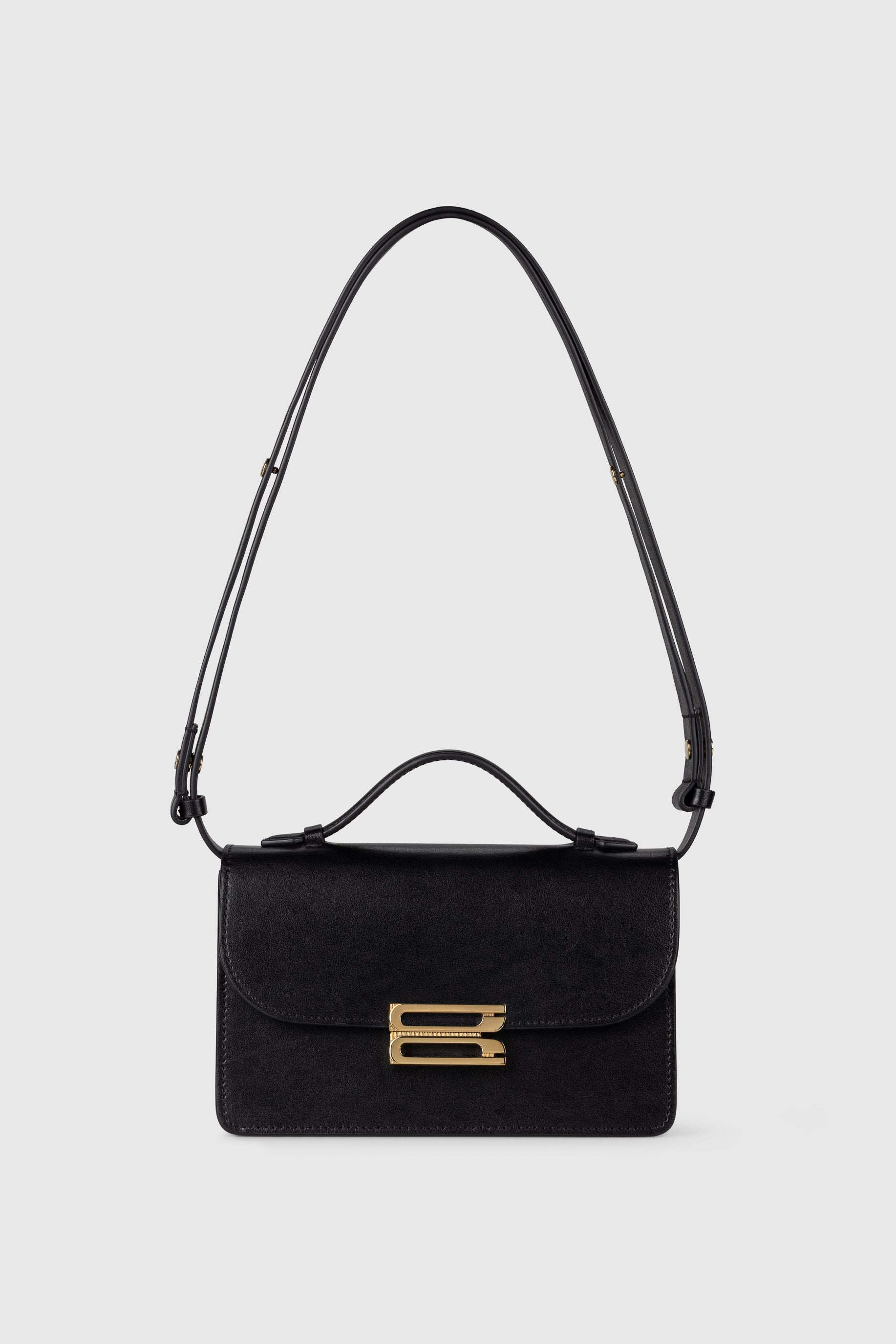 Dorian Bag Small Black Shiny Leather