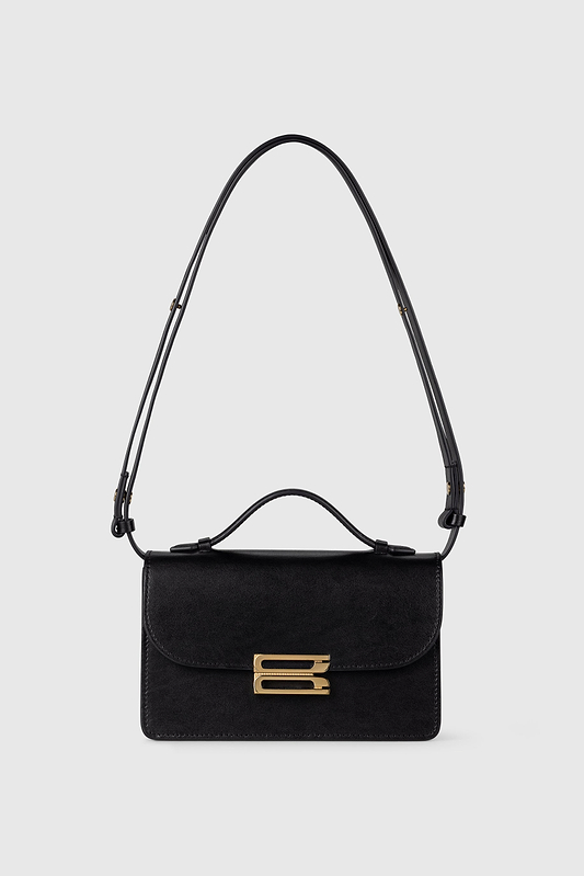 Dorian Bag Small Black Shiny Calf Leather