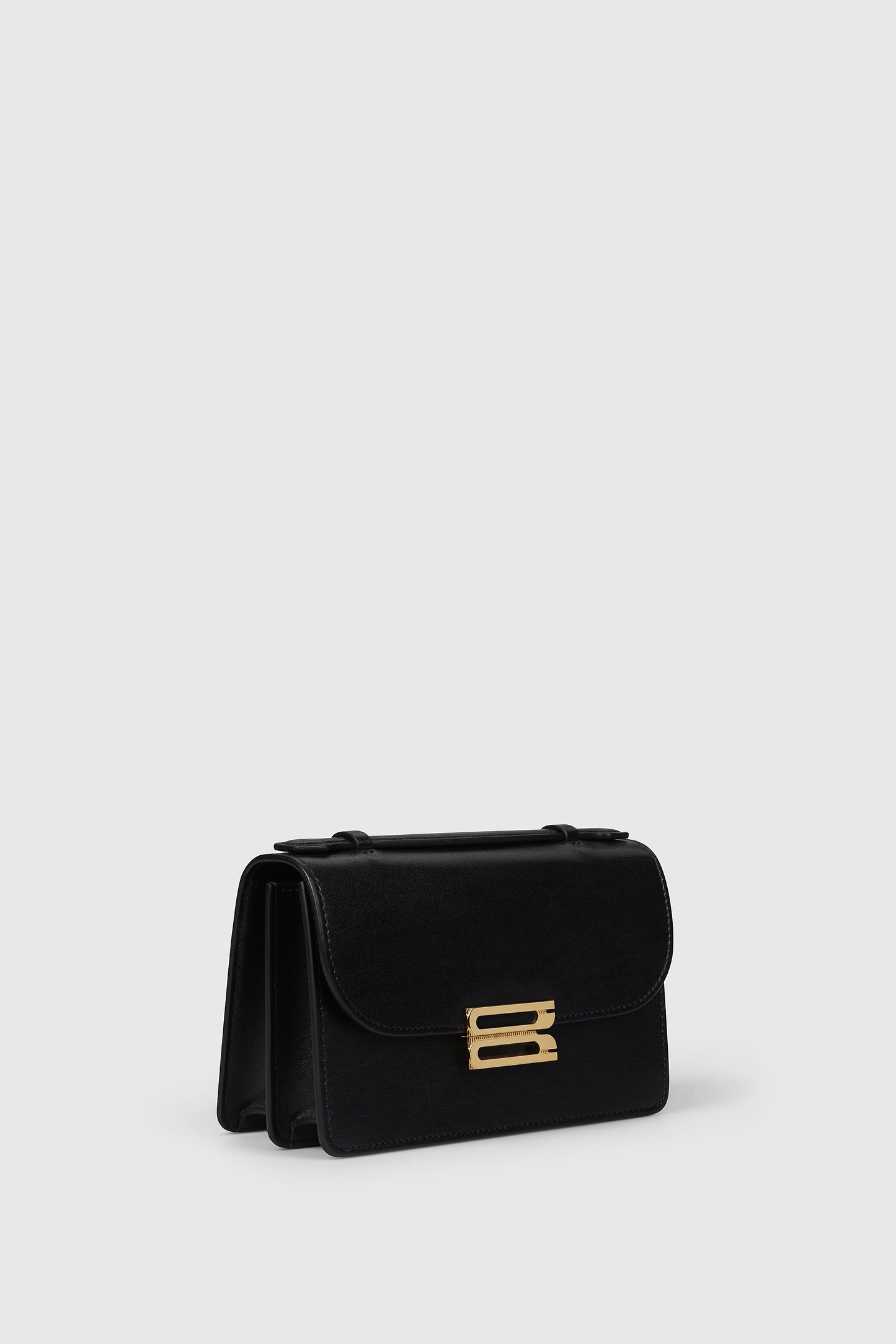 Dorian Bag Small Black Shiny Leather