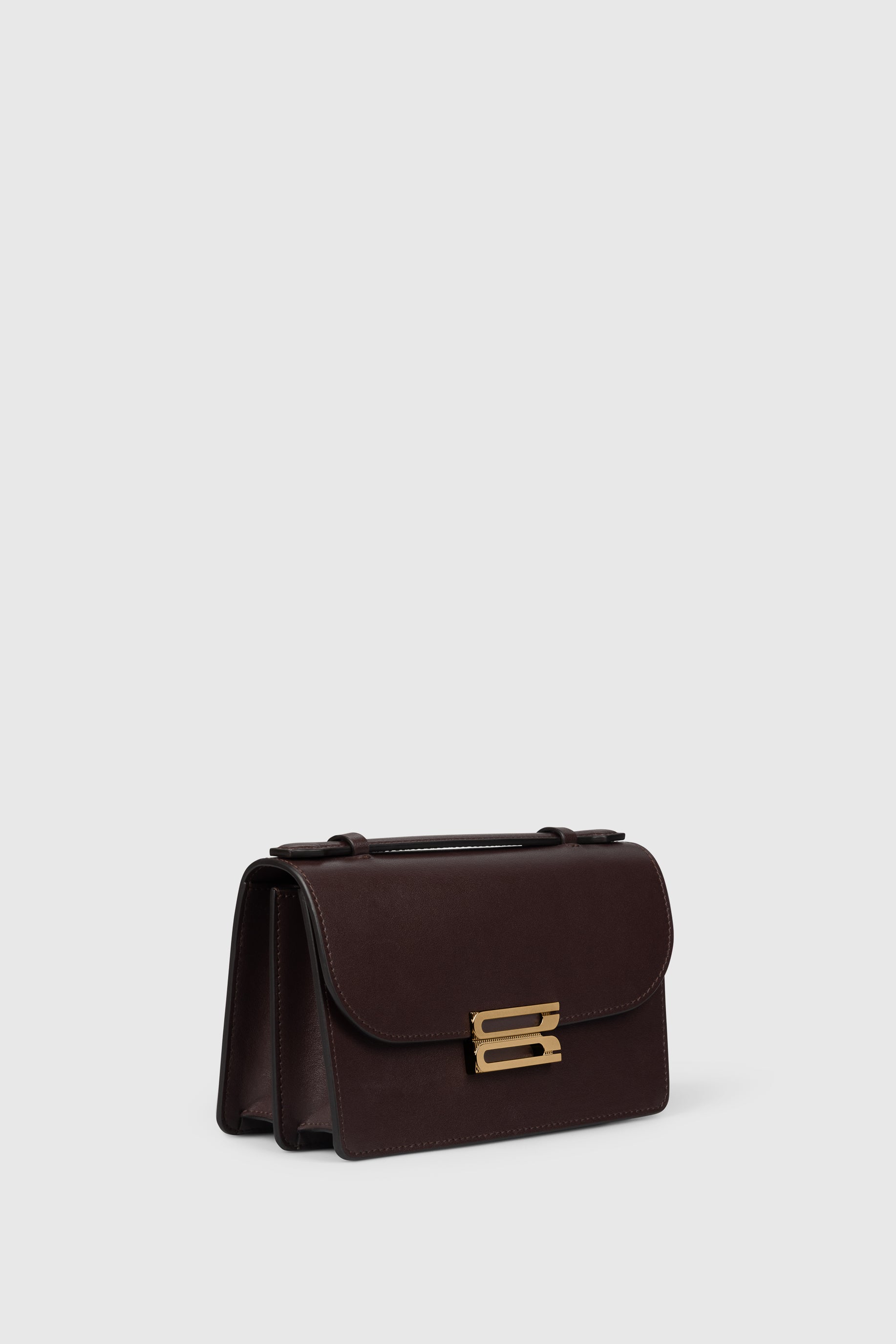 Dorian Bag Small Burgundy Shiny Calf Leather – Victoria Beckham