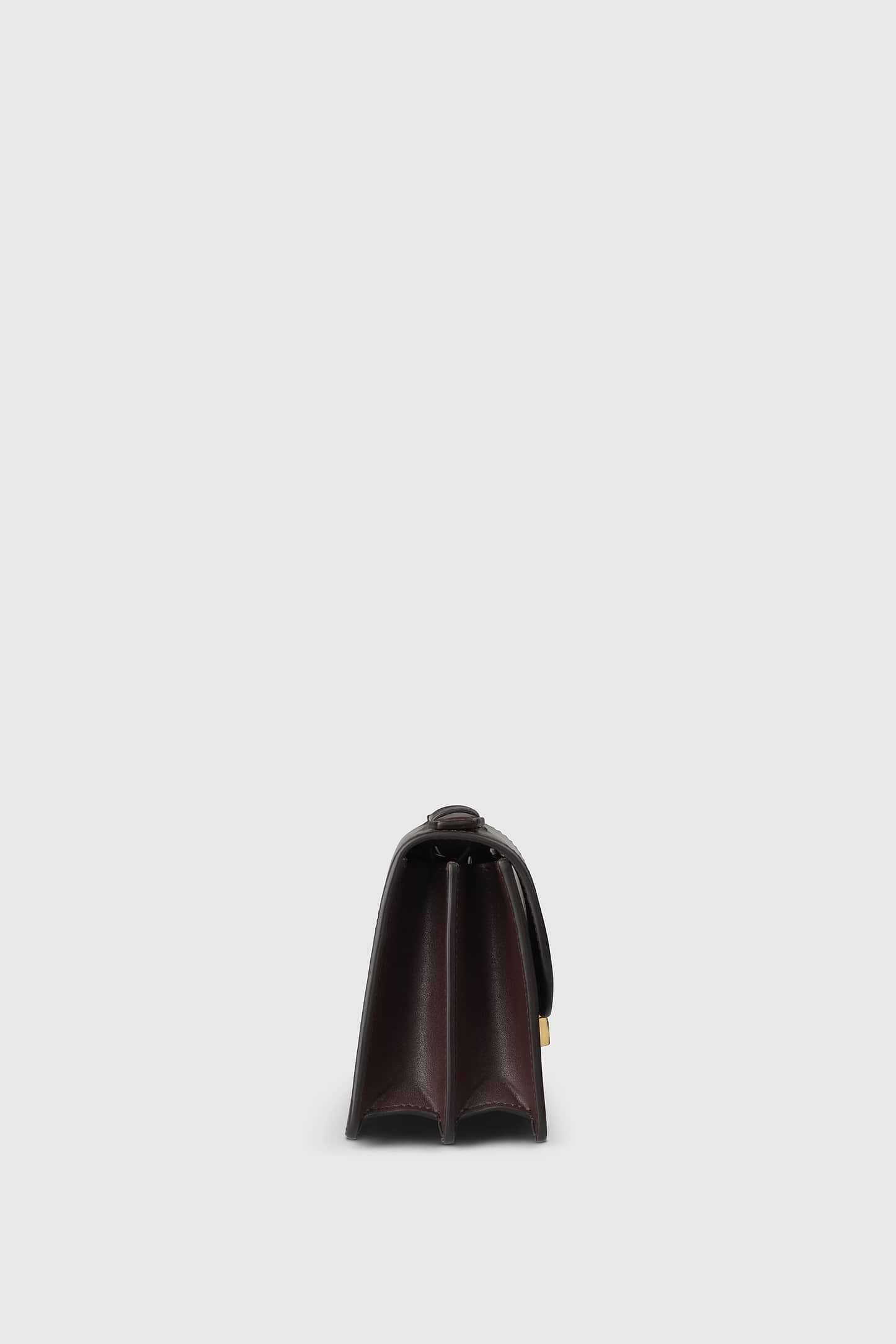 Dorian Bag Small Burgundy Shiny Calf Leather