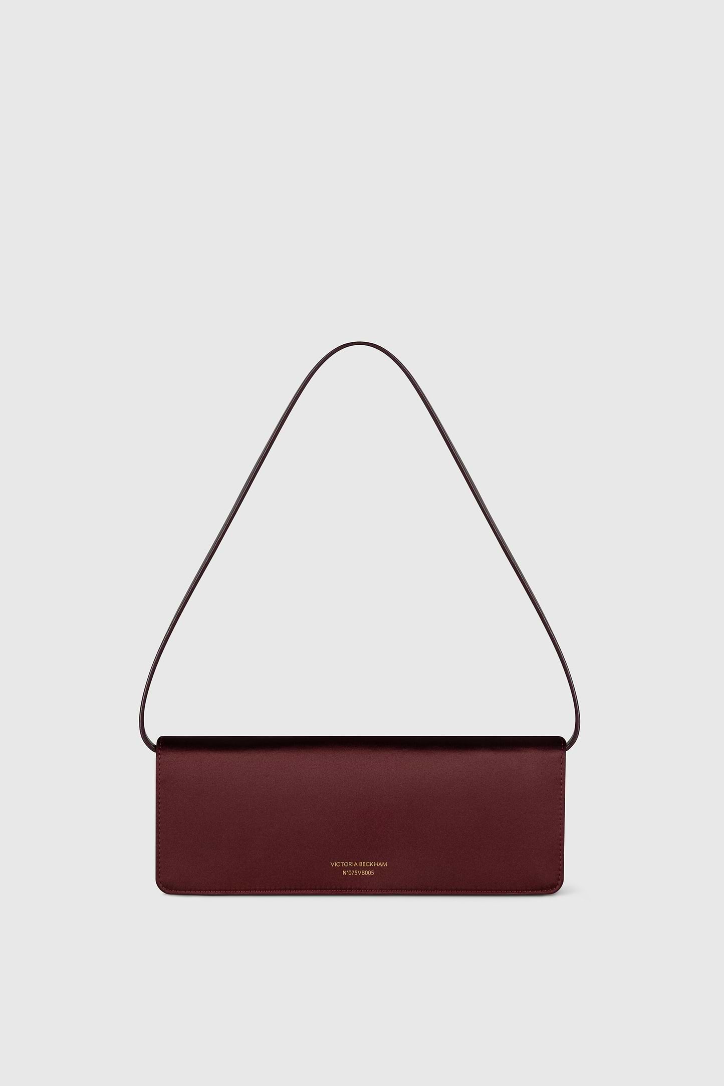 Dorian East-West Clutch Burgundy Satin