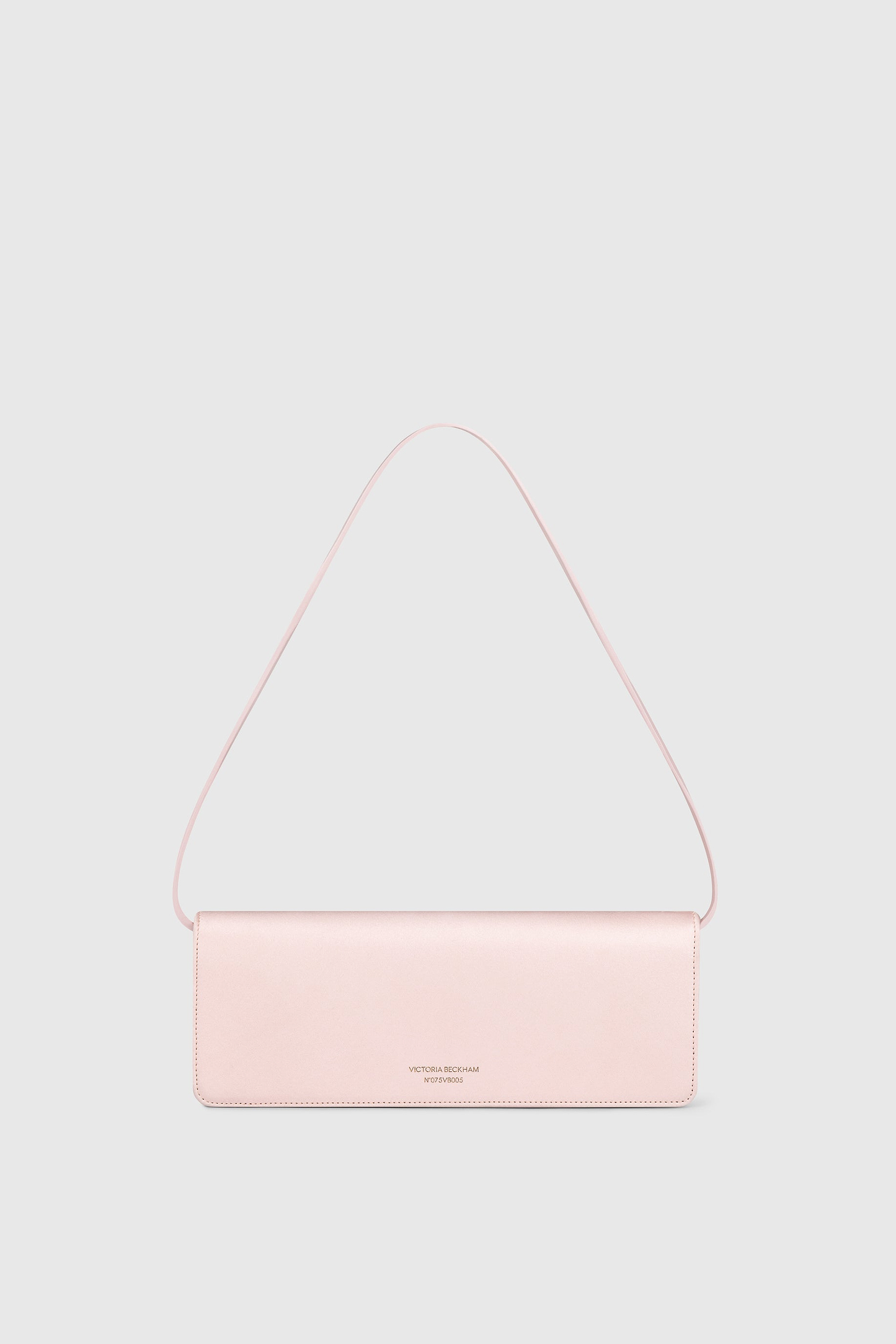 Dorian East-West Clutch Pink Satin