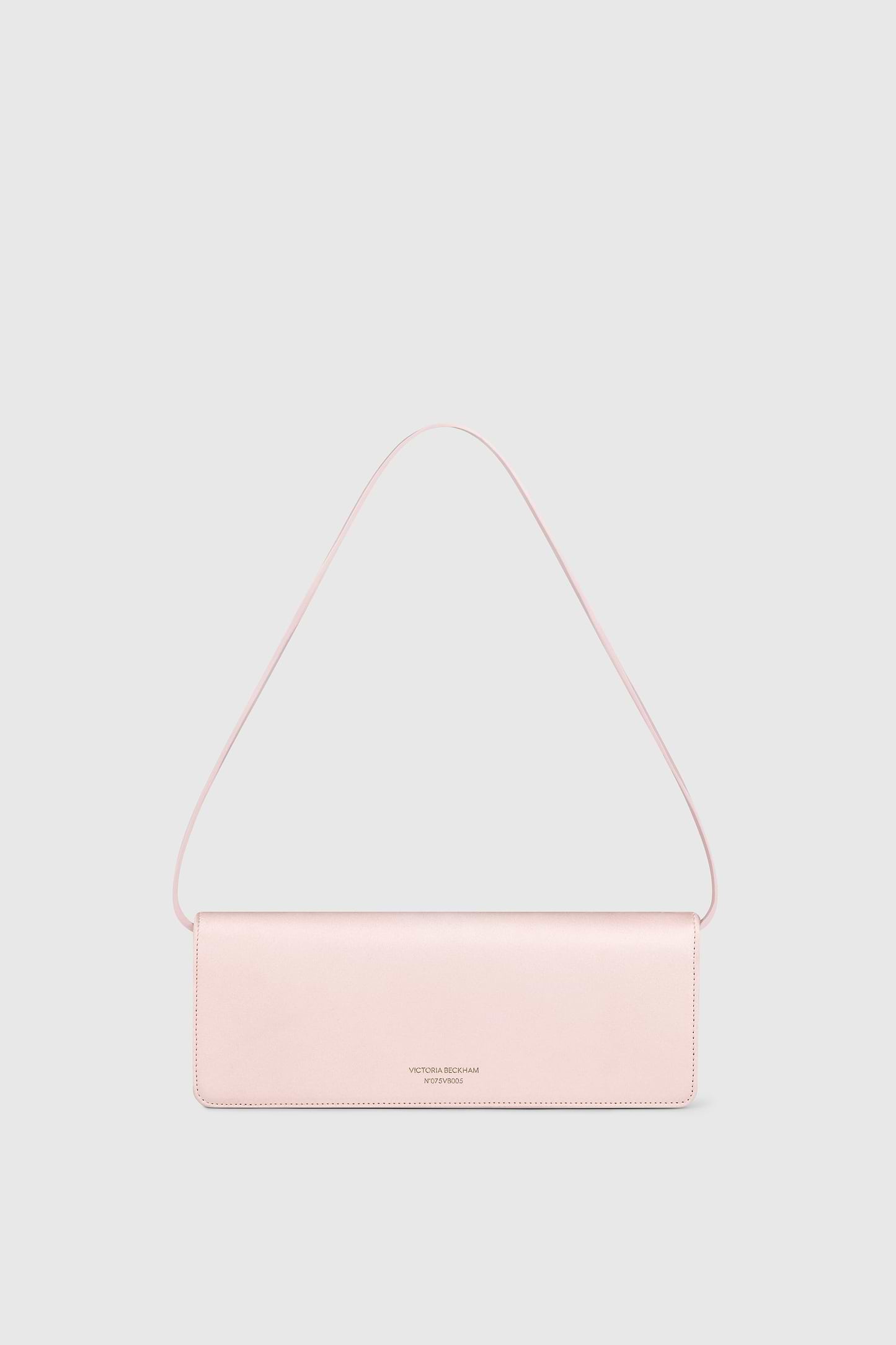 Dorian East-West Clutch Pink Satin