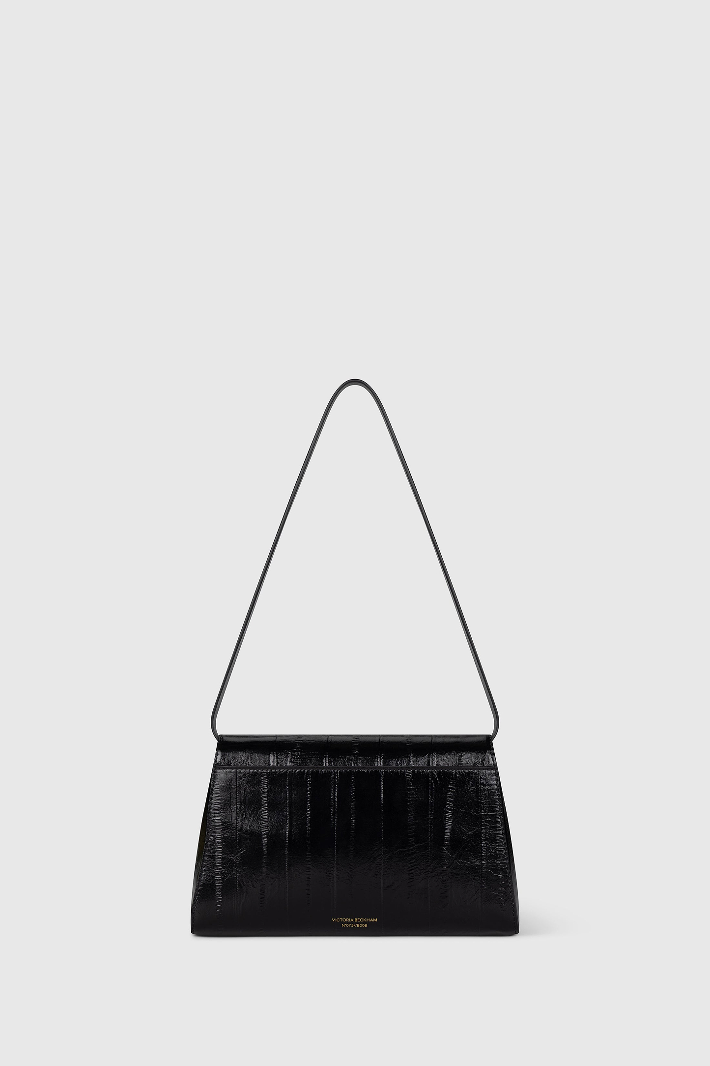 Dorian Trapeze Bag Black Printed Leather