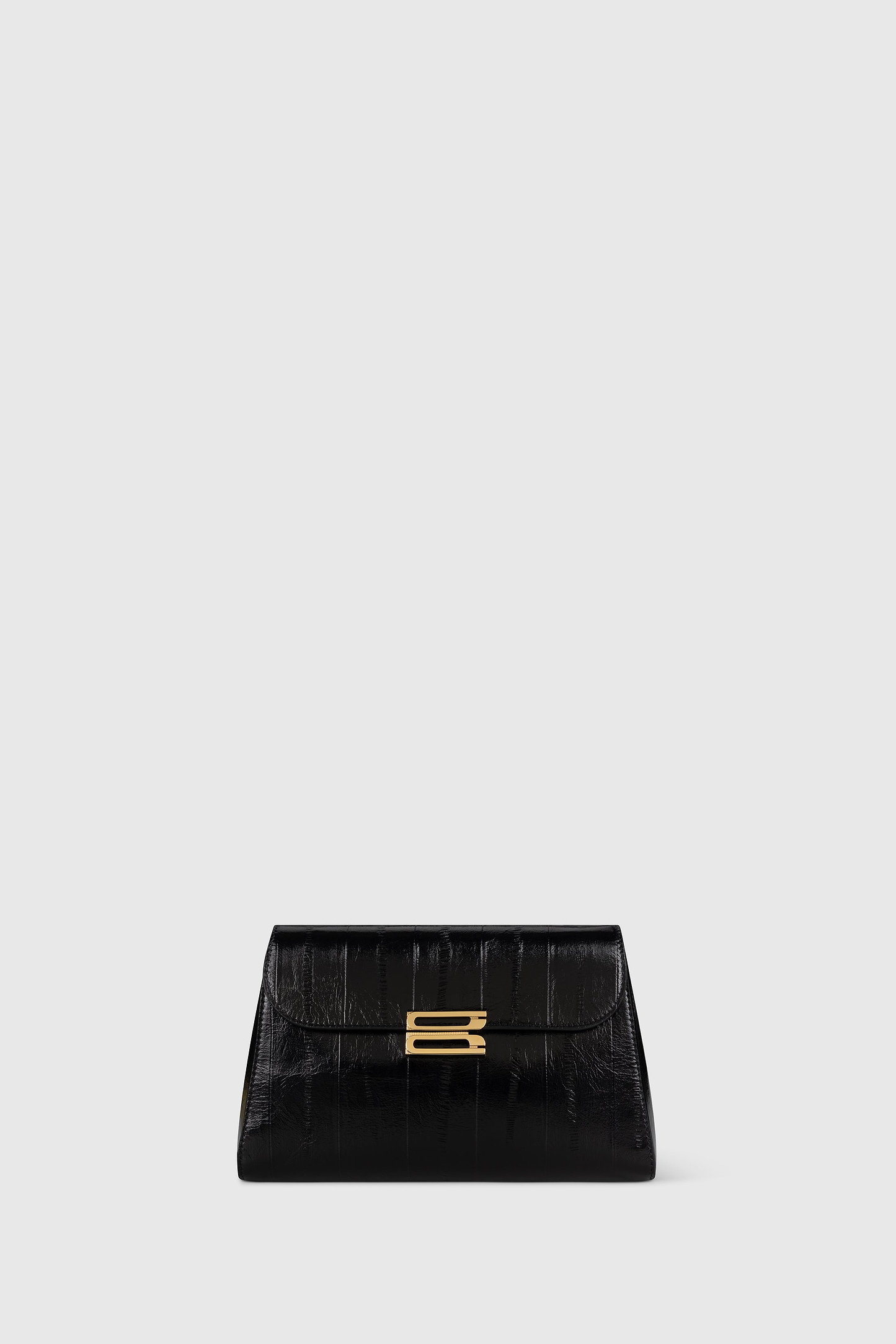 Dorian Trapeze Bag Black Printed Leather